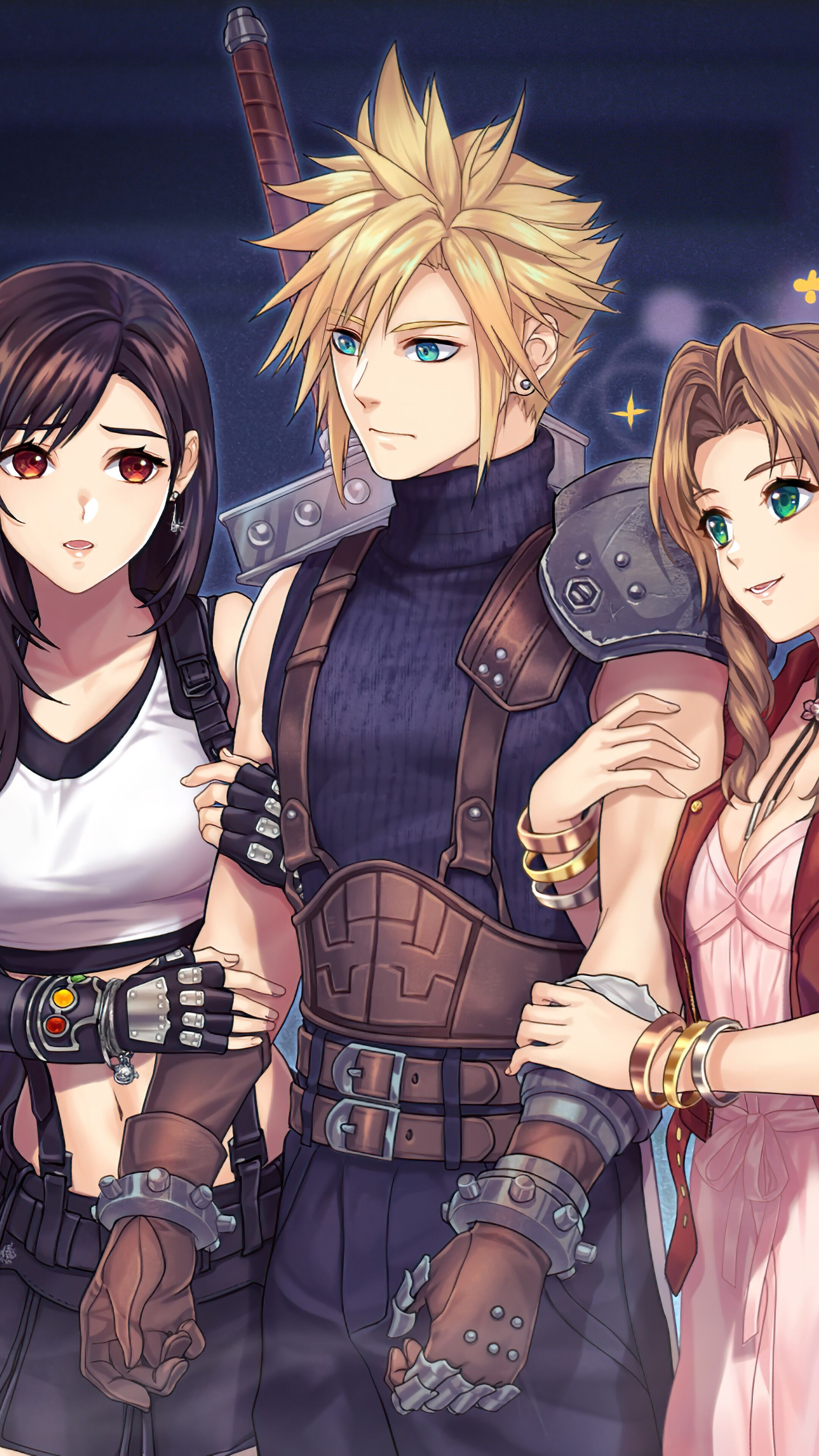2160x3840 Cloud And Tifa Wallpaper