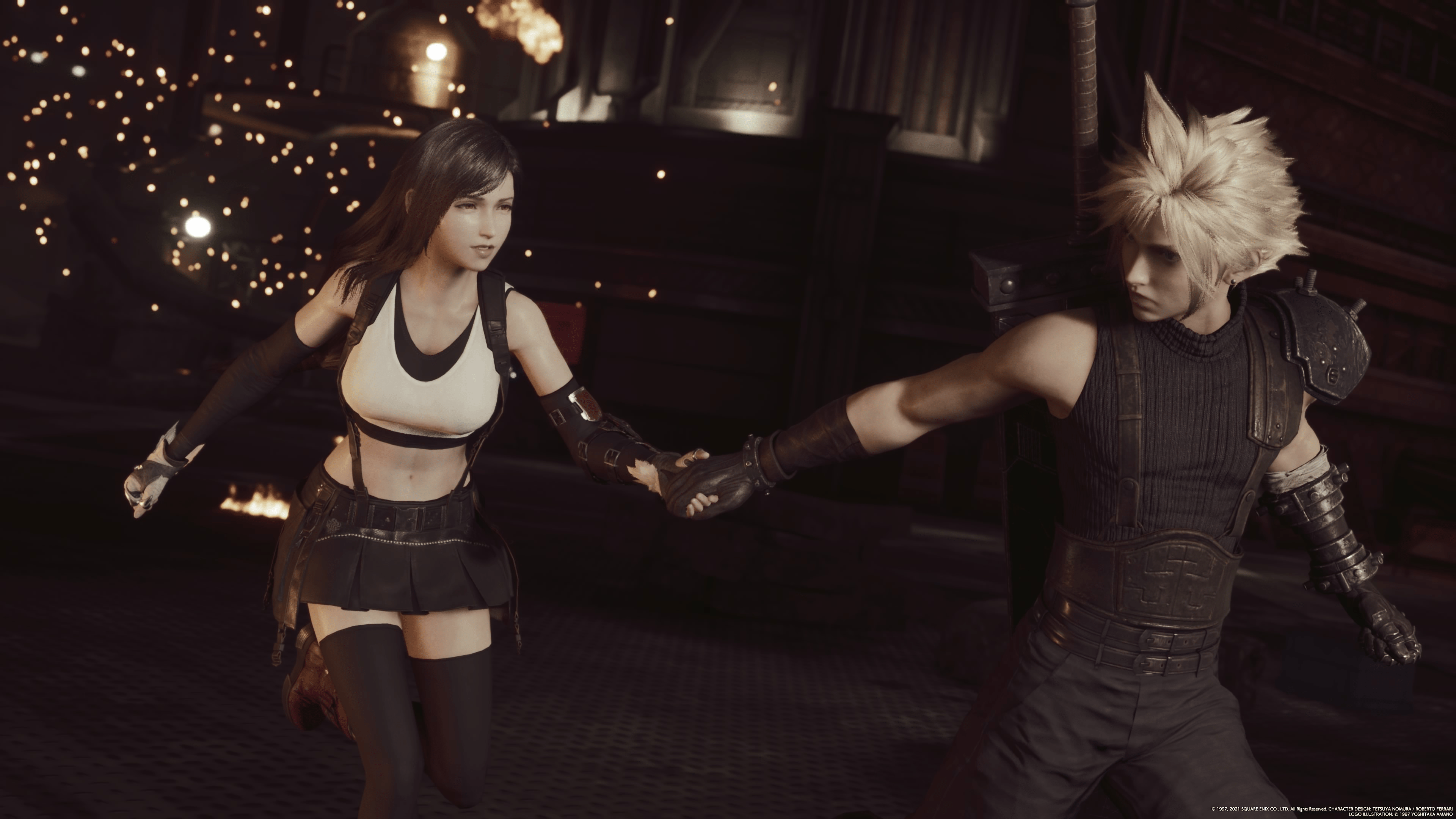 3840x2160 Cloud x tifa remake. Cloud and tifa remake, Cloud tifa water tower, Tifa lockhart final fantasy