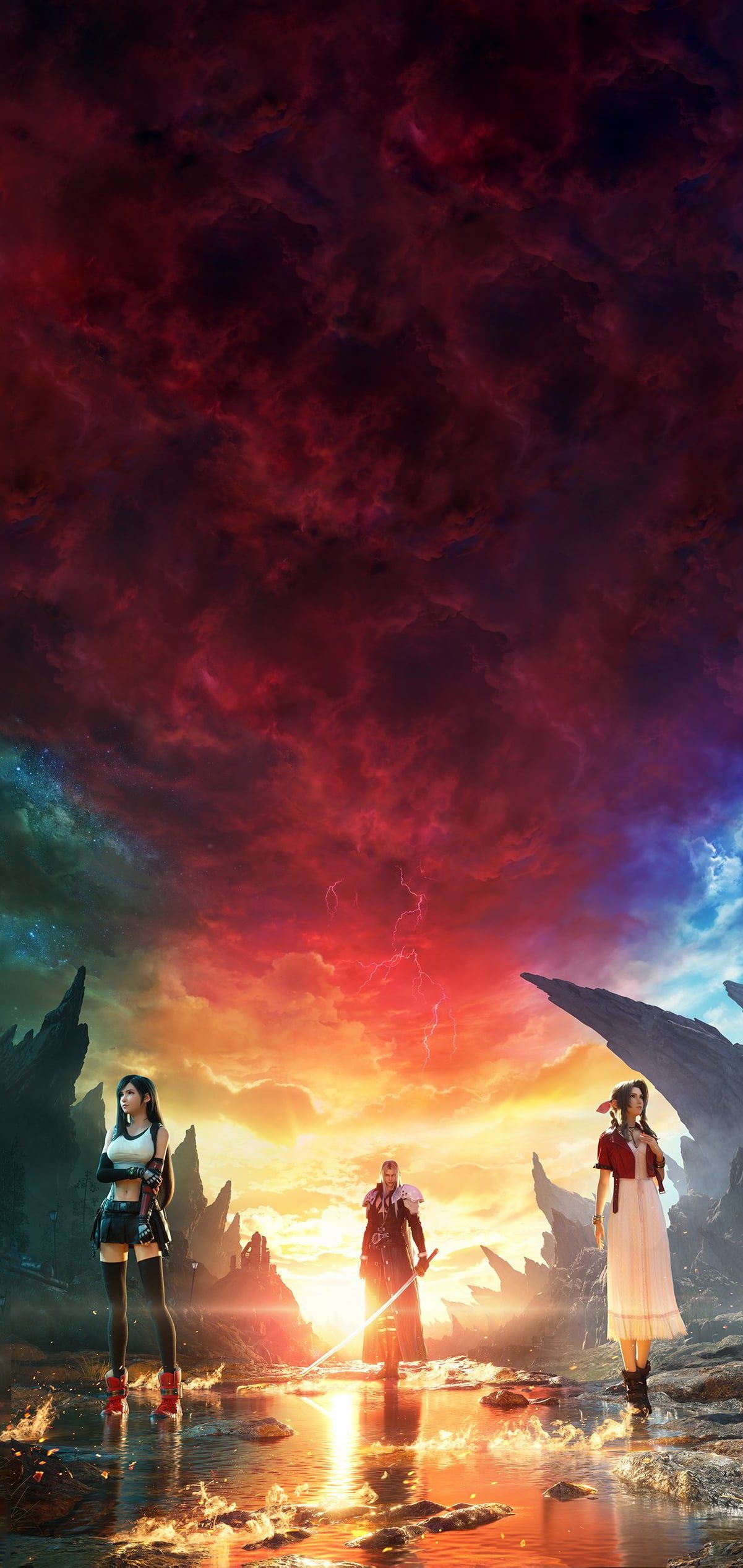 1201x2535 Rebirth Phone Wallpaper, Tifa & Aerith version (1080 x 2280)