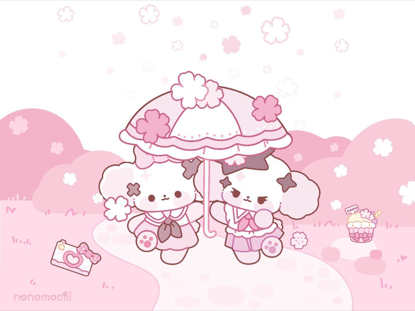 1440x1080 卡通可爱平板壁纸cr：nono狗小小只