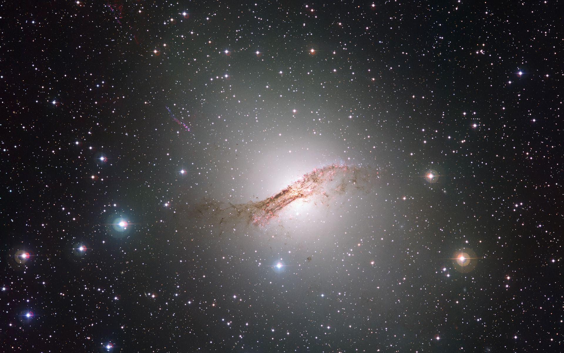 1920x1200 A Deep Look at the Strange Galaxy Centaurus A Space Wallpaper