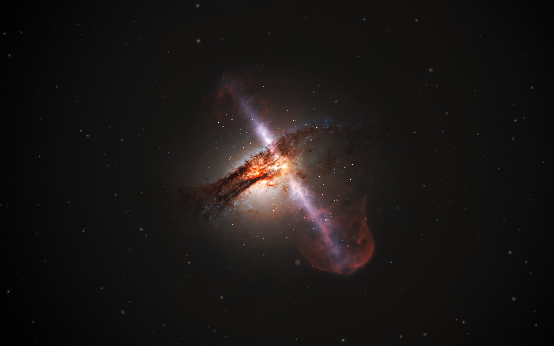 1920x1200 Centaurus A: Black Hole Mystery Sci Fi Wallpaperx3125