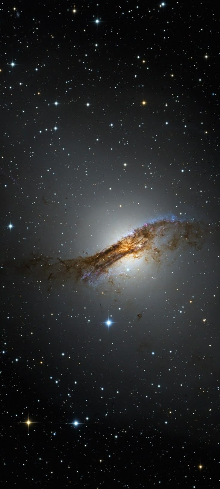 736x1636 NGC 5128 Centaurus A By Wolfgang Promter 1080x2400