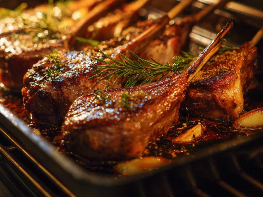 1024x768 Tender & Juicy Lamb Chops in Oven. Easy Recipe Guide