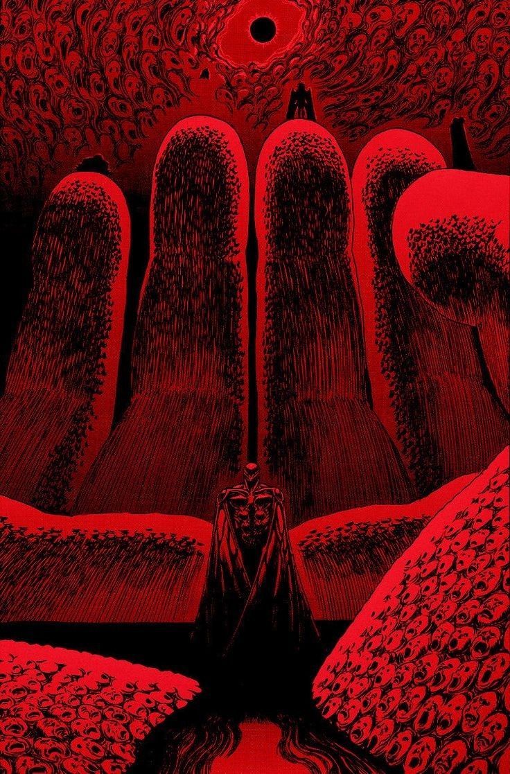 736x1117 Berserk red. Berserk background, Berserk panel wallpaper, Berserk tattoo guts