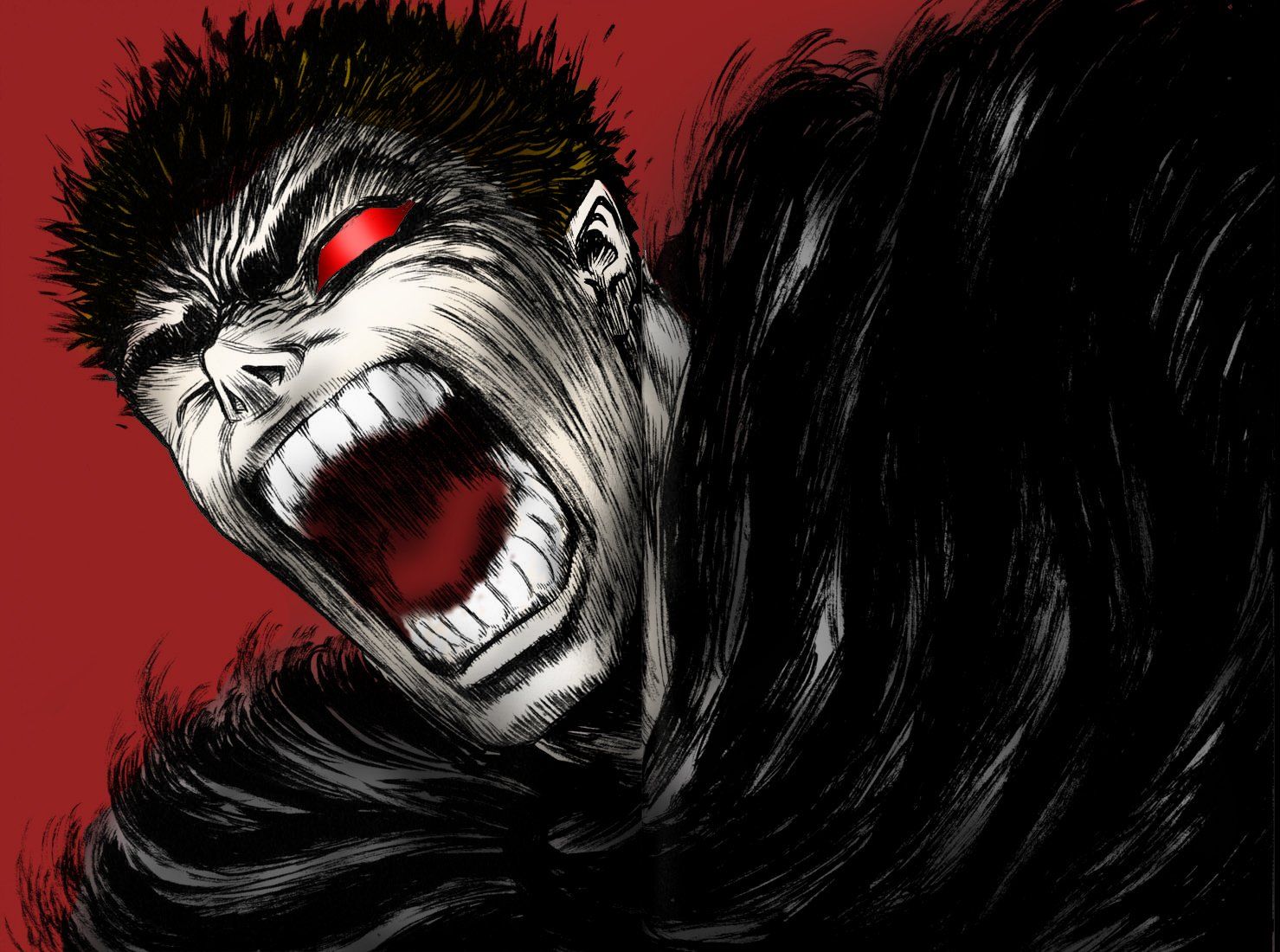 1479x1100 Guts Unleashed: HD Wallpaper from Berserk Animex1100