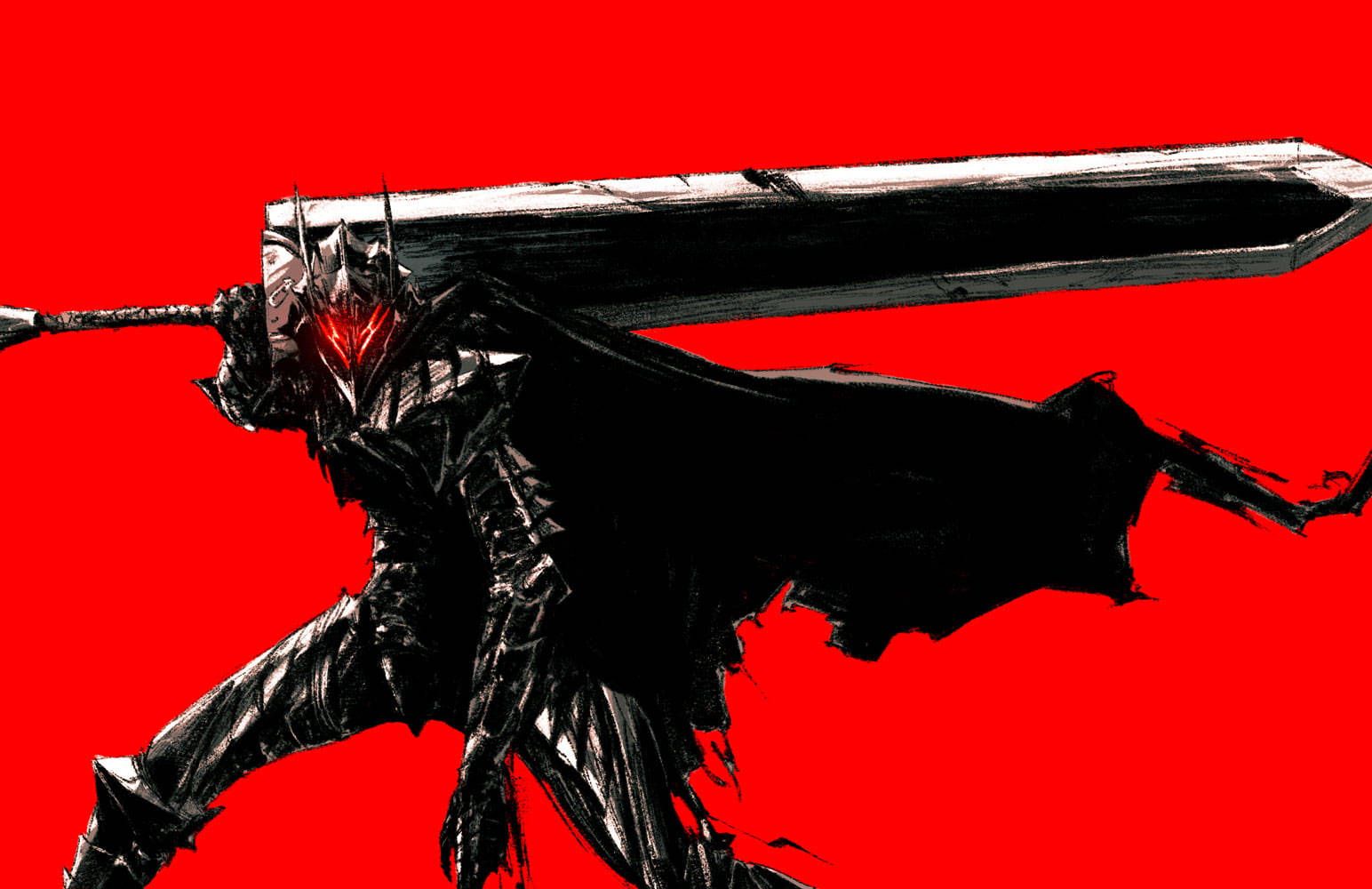 1544x1000 Download Berserk Guts, the Black Swordsman Wallpaper