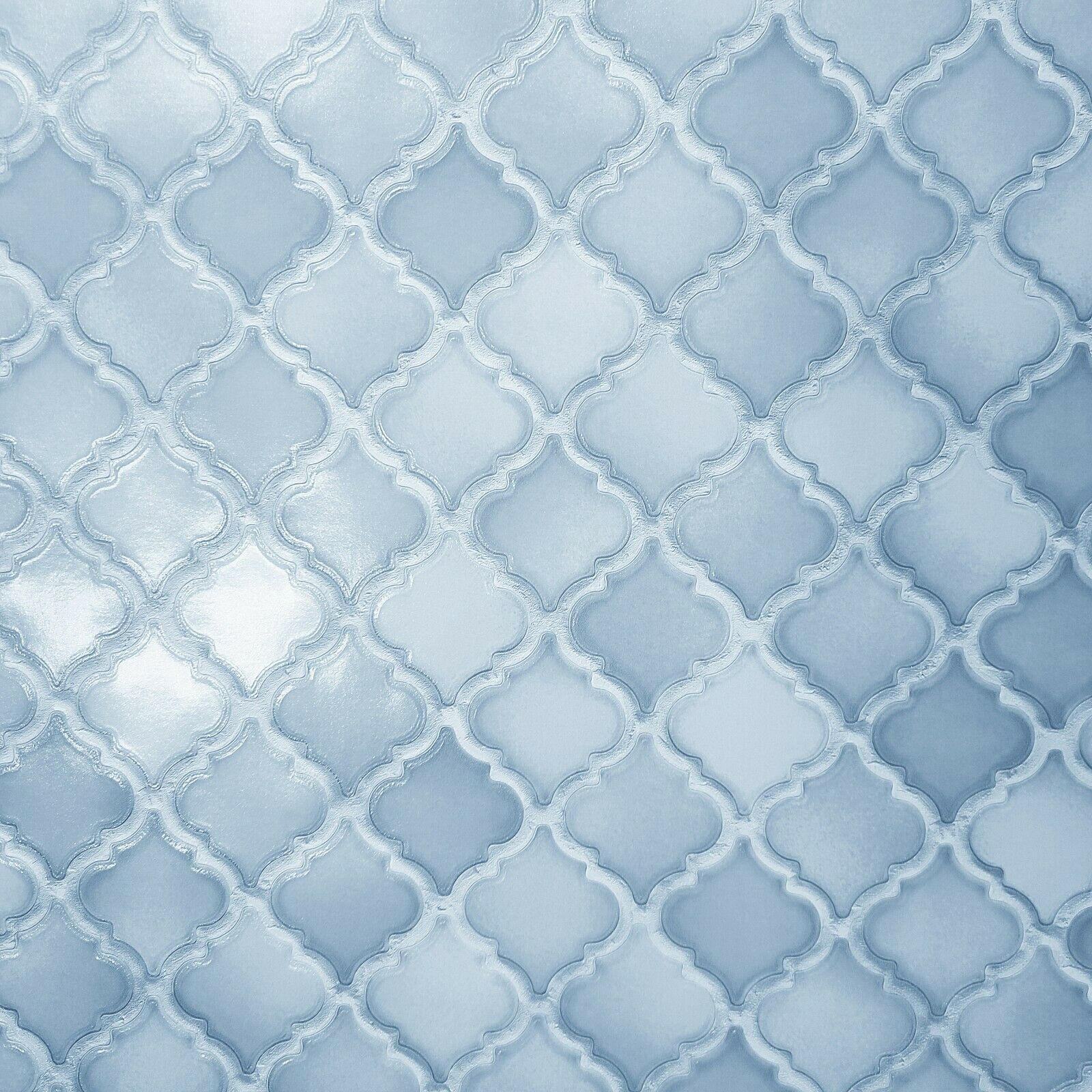 1600x1600 WMNF23208401 Baby blue Moroccan trellis faux tiles Wallpaper