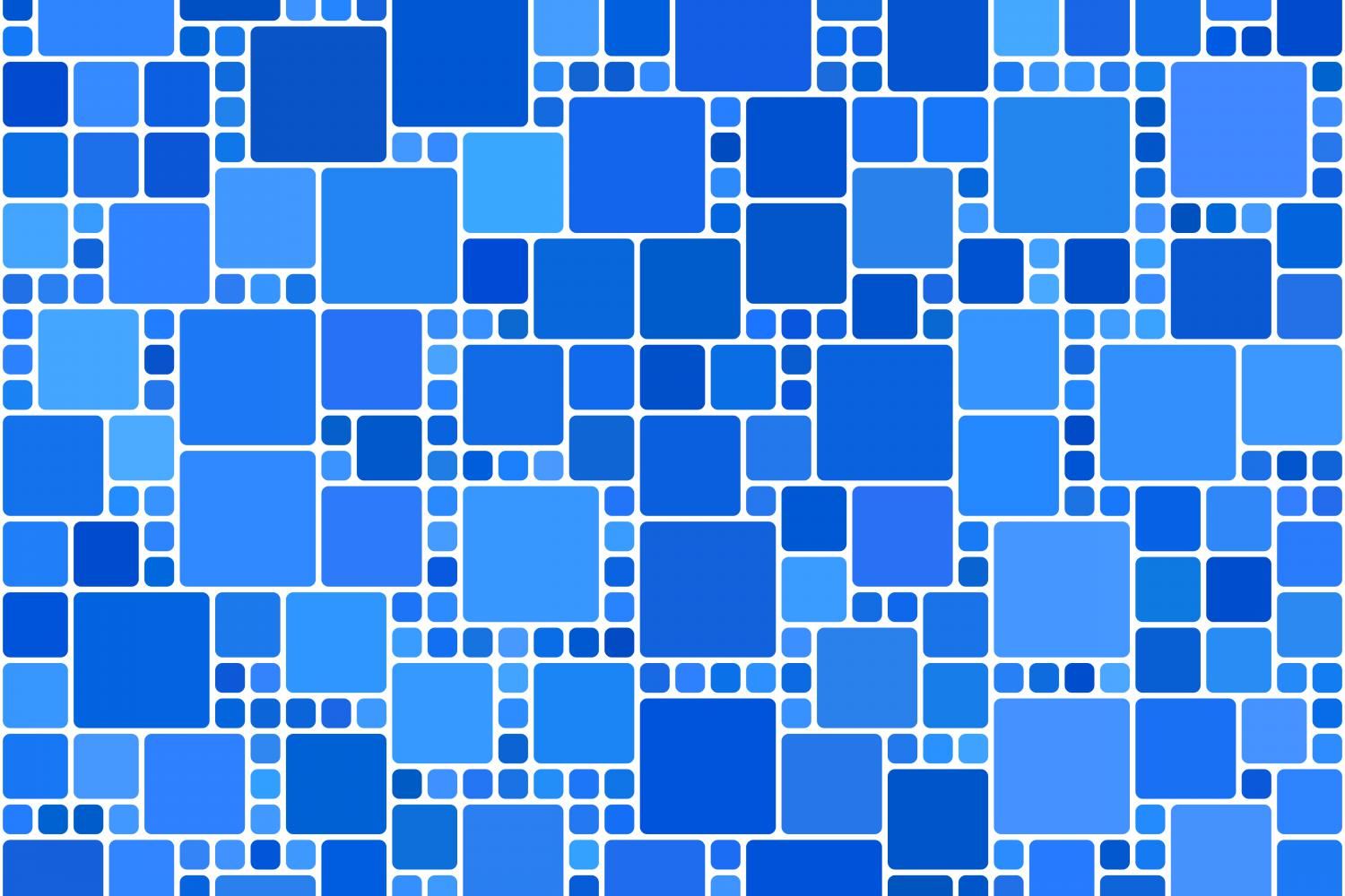 1500x1000 Square Mosaic Blue Tile Background Graphic by davidzydd · Creative Fabrica