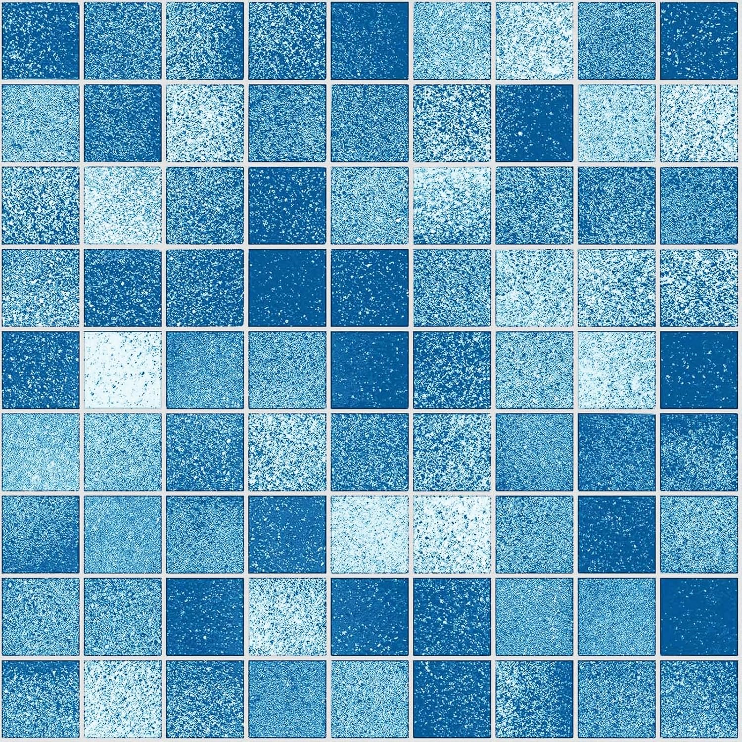 1500x1500 17.71In X 236In Blue Mosaic Wallpaper Self Adhesive Jamaica