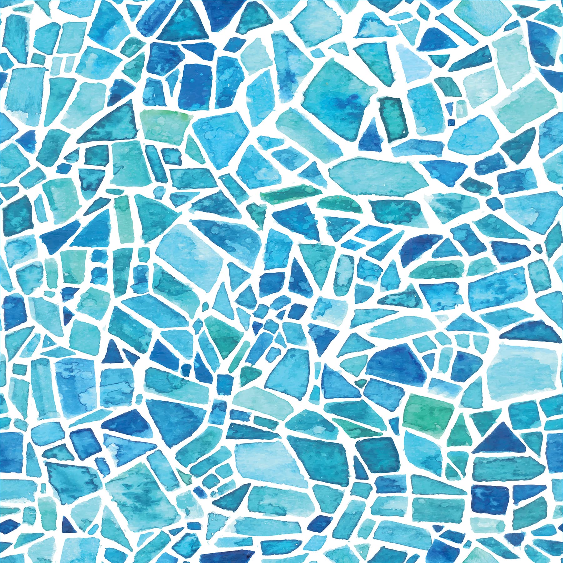 1800x1800 Crearreda Blue Mosaic Premium Window Film