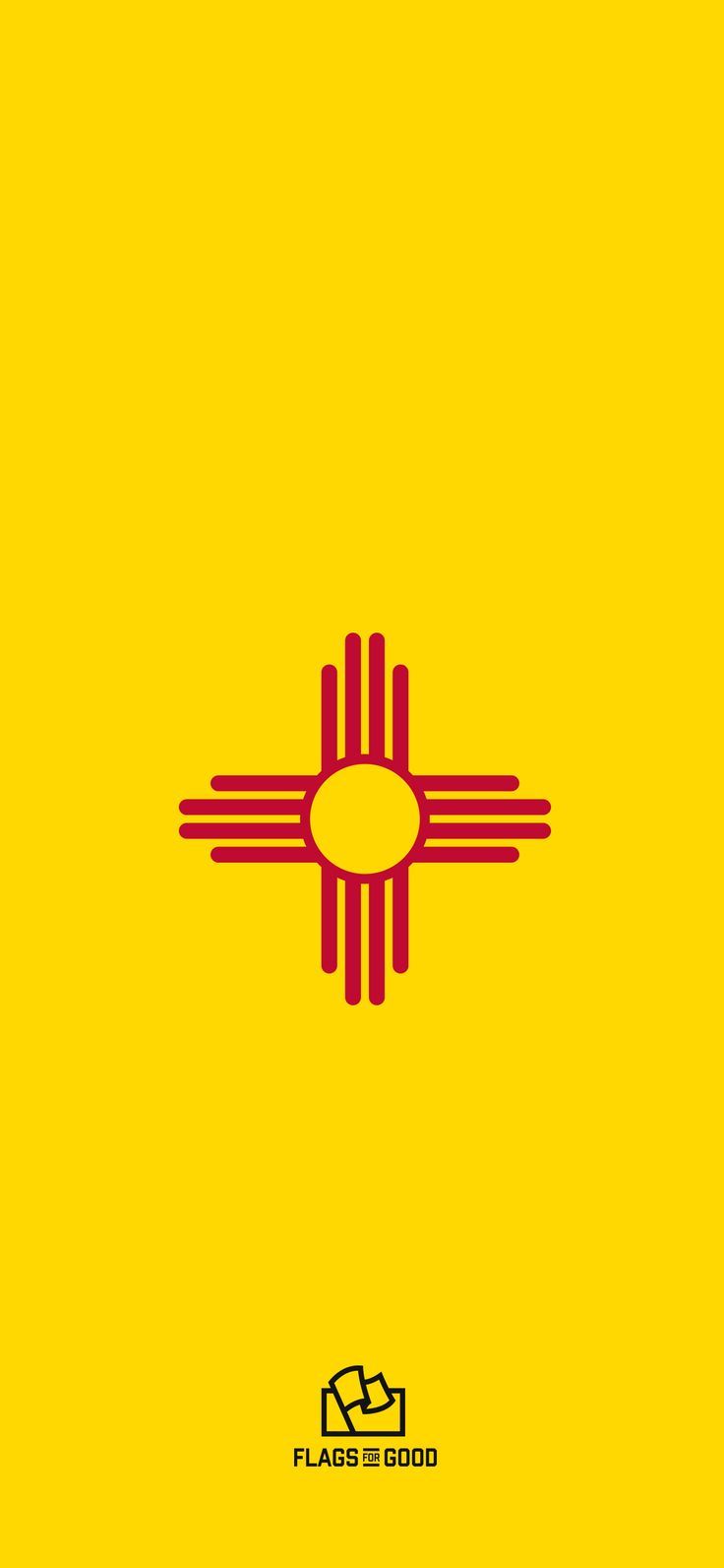 736x1592 New Mexico Flag Zia iPhone Wallpaper