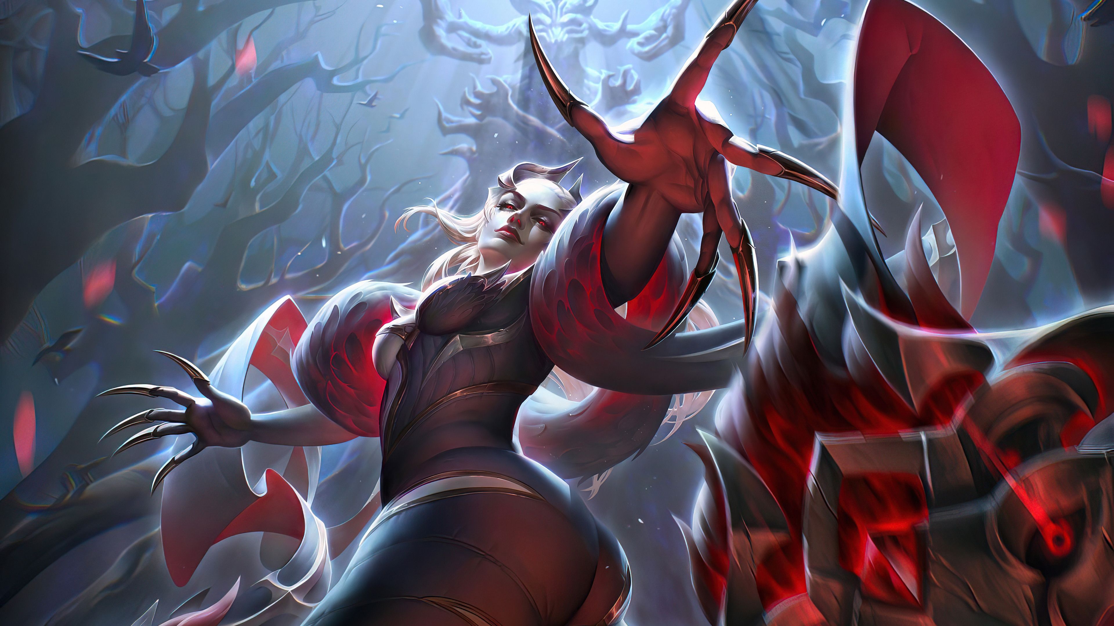 3840x2160 Coven Evelynn LoL Art Wallpaper 4K PC Desktop e