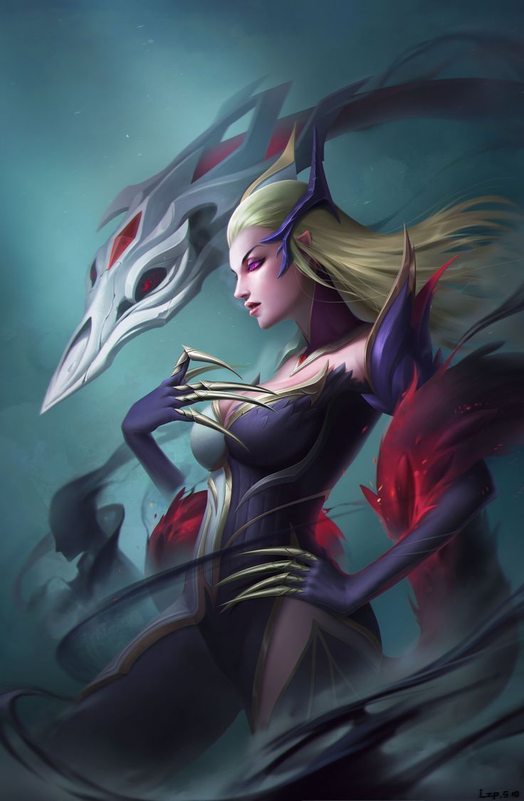 736x1125 Coven Evelynn Fanart, l2p