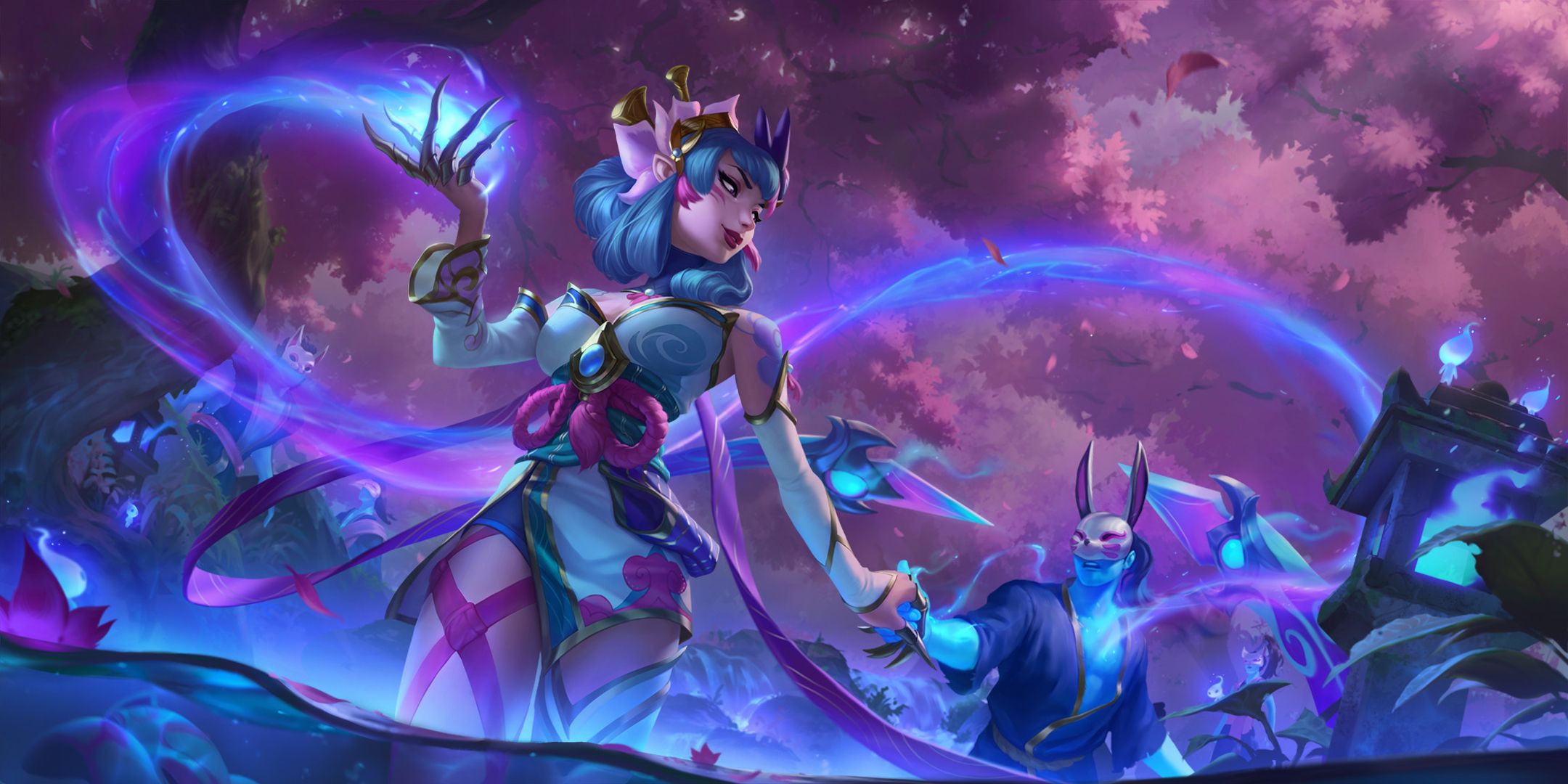 2160x1080 League Of Legends Evelynn Wallpaper