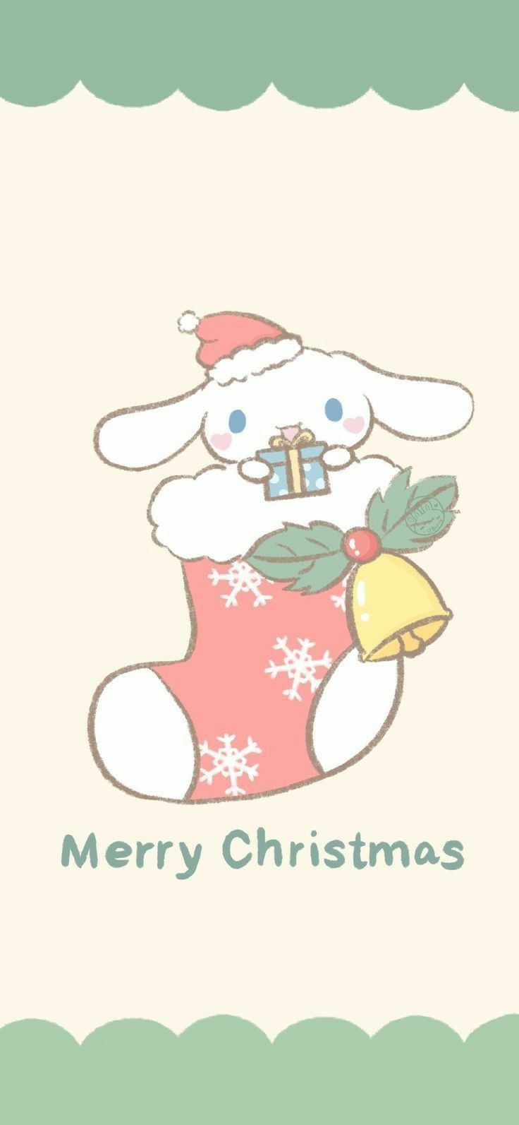 736x1593 Cute Cinnamoroll Christmas Wallpaper