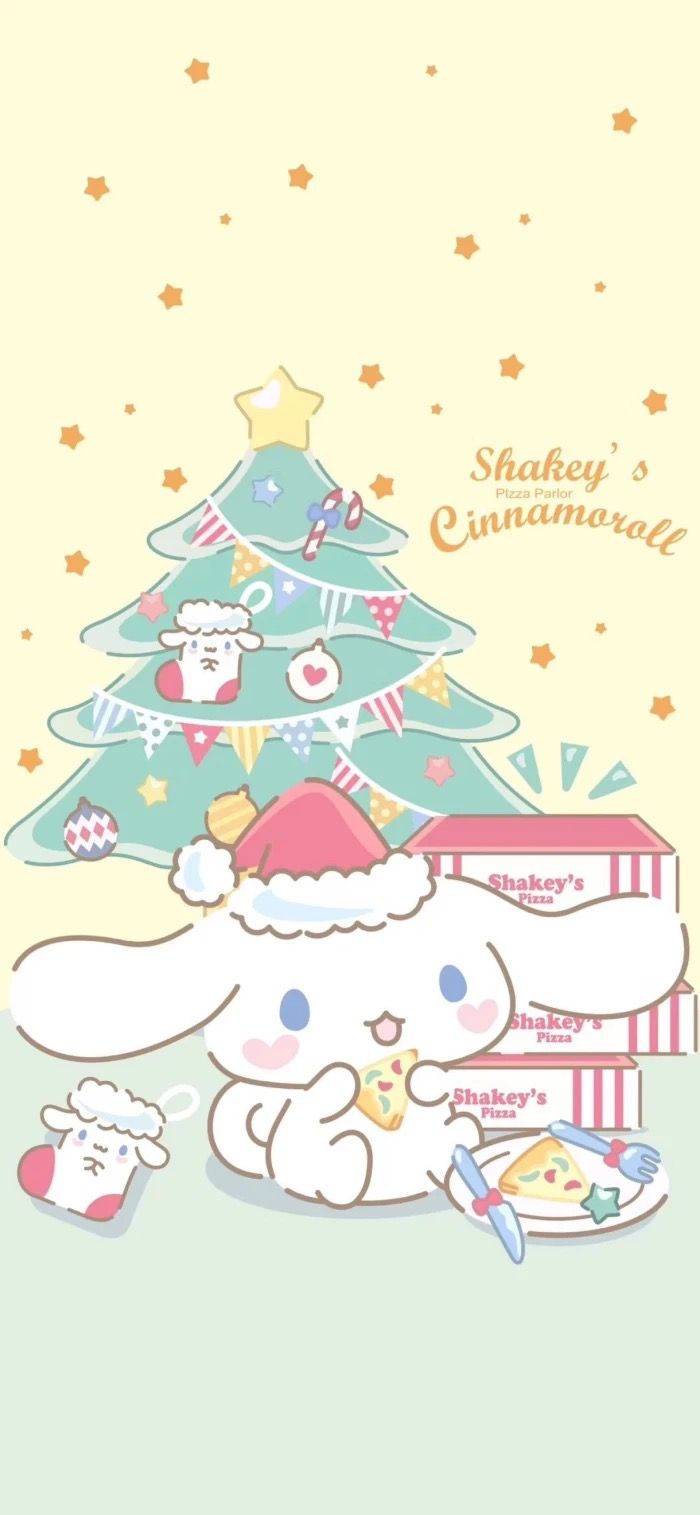 700x1515 Christmas Cinnamoroll Wallpaper