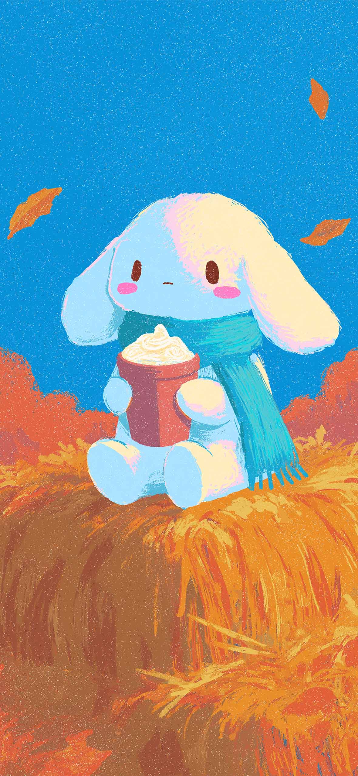 1180x2554 Cinnamoroll Cozy Autumn Coffee Wallpaper HD Wallpaper