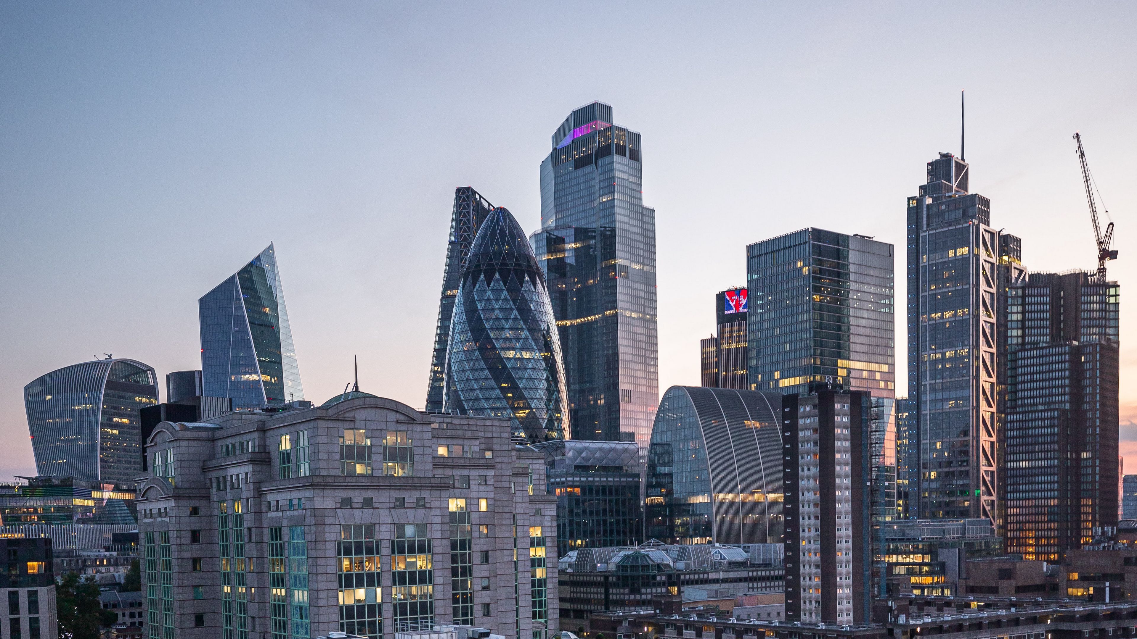 3840x2160 Download wallpaper 3840x2160 city, buildings, roofs, architecture, london 4k uhd 16:9 HD background