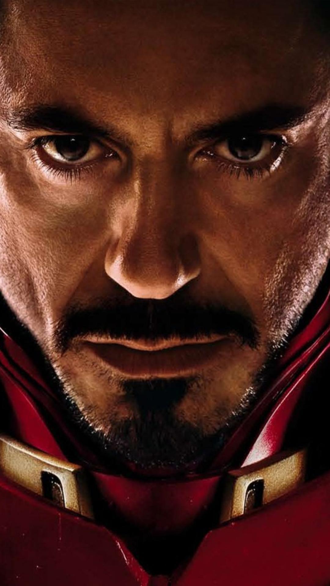 1080x1920 Tony Stark Face Wallpaper