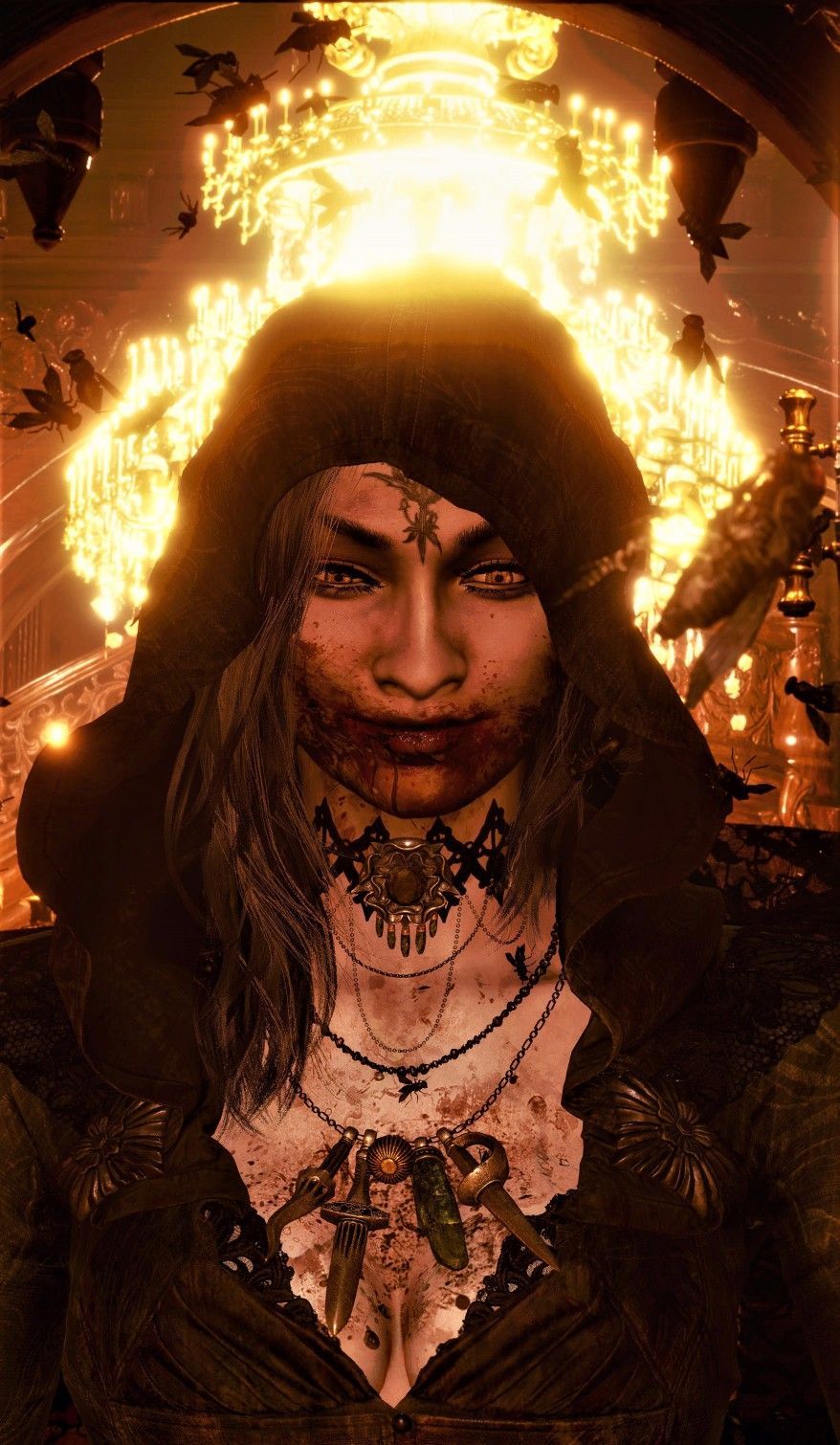 878x1510 Cassandra Dimitrescu Wallpaper