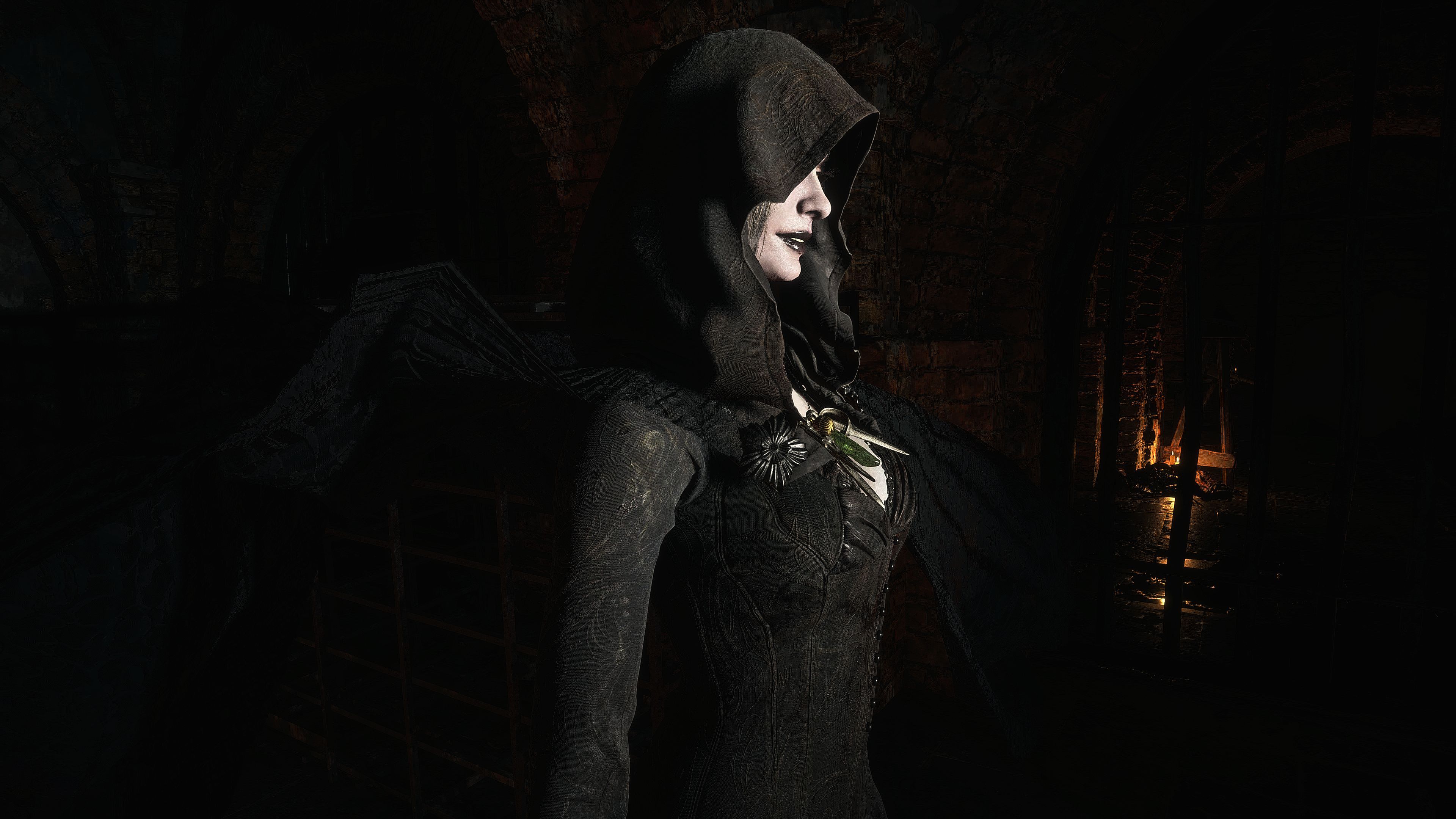 3840x2160 Cassandra Dimitrescu Dress Hoody