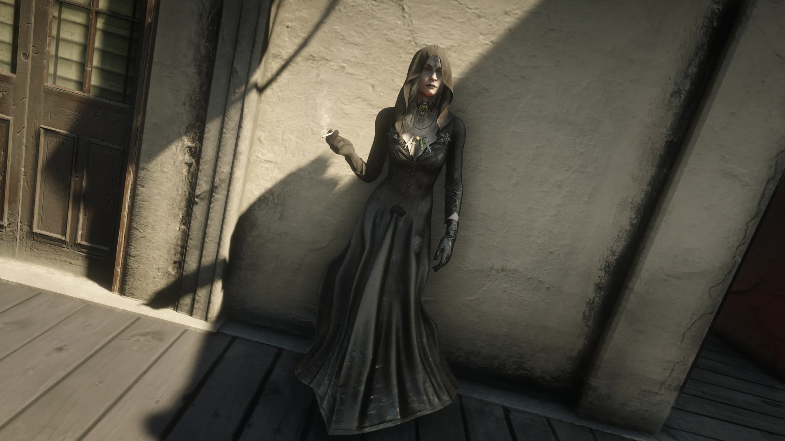 2560x1440 Cassandra Dimitrescu at Red Dead Redemption 2 Nexus and community