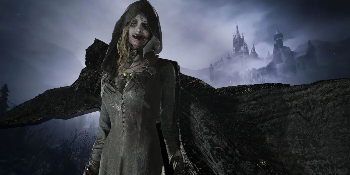 1400x700 Resident Evil Village Fan Poses in Terrifying Bela Dimitrescu Cosplay