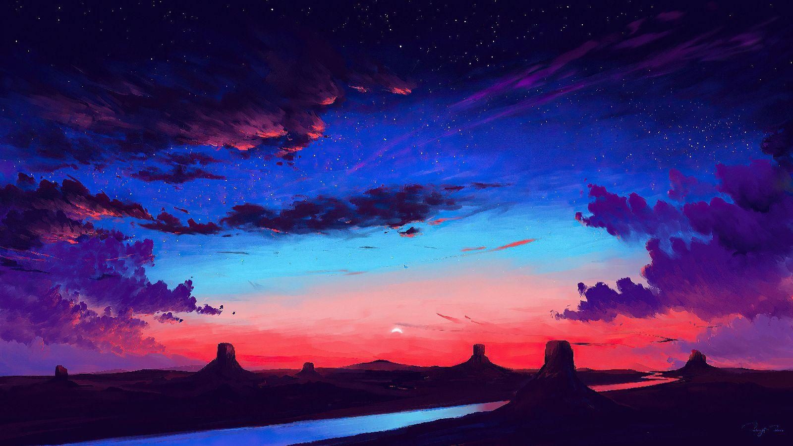 1600x900 sky light digital art wallpaper. Desktop wallpaper art, Aesthetic desktop wallpaper, Computer wallpaper desktop wallpaper