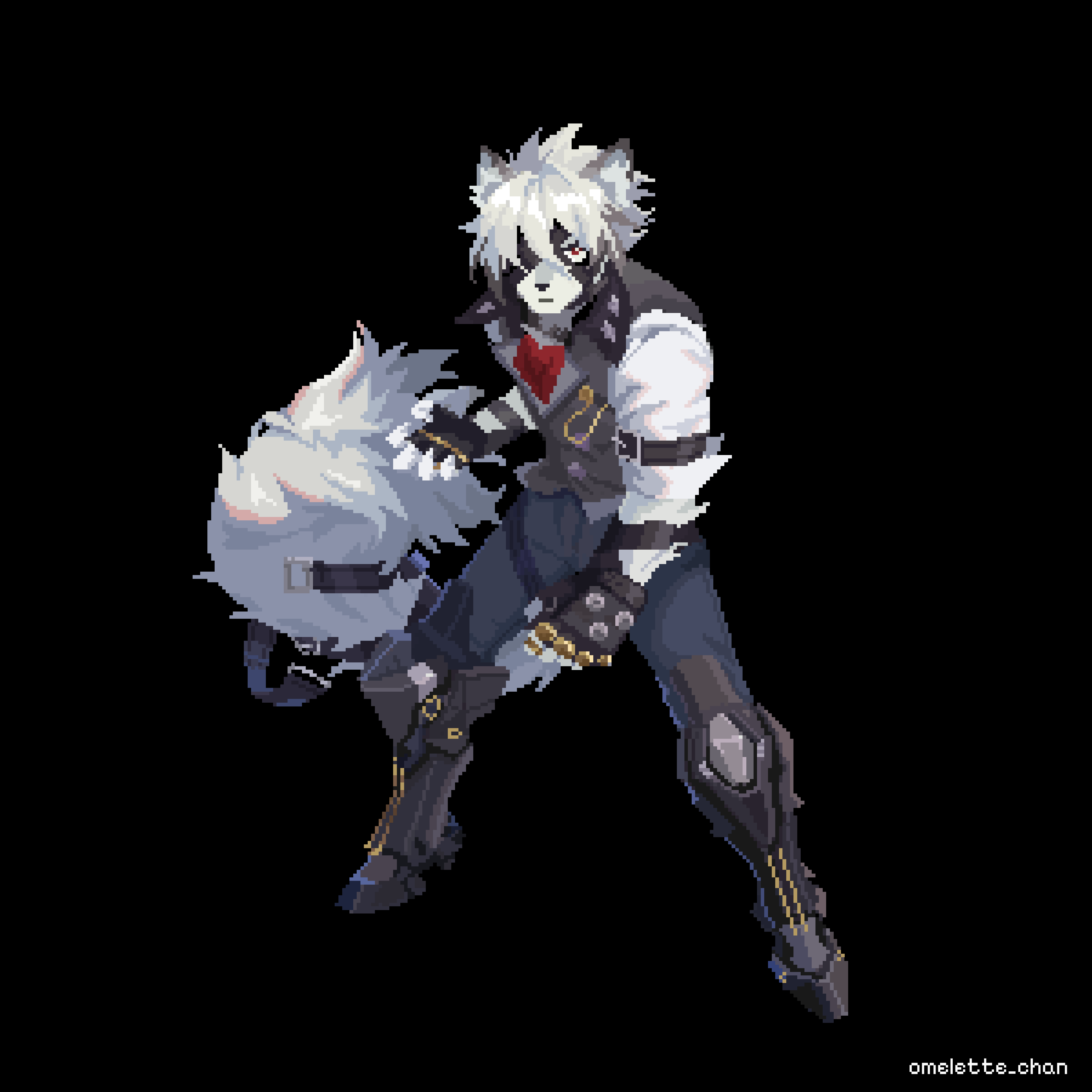 3175x3175 Lycaon Pixel Art