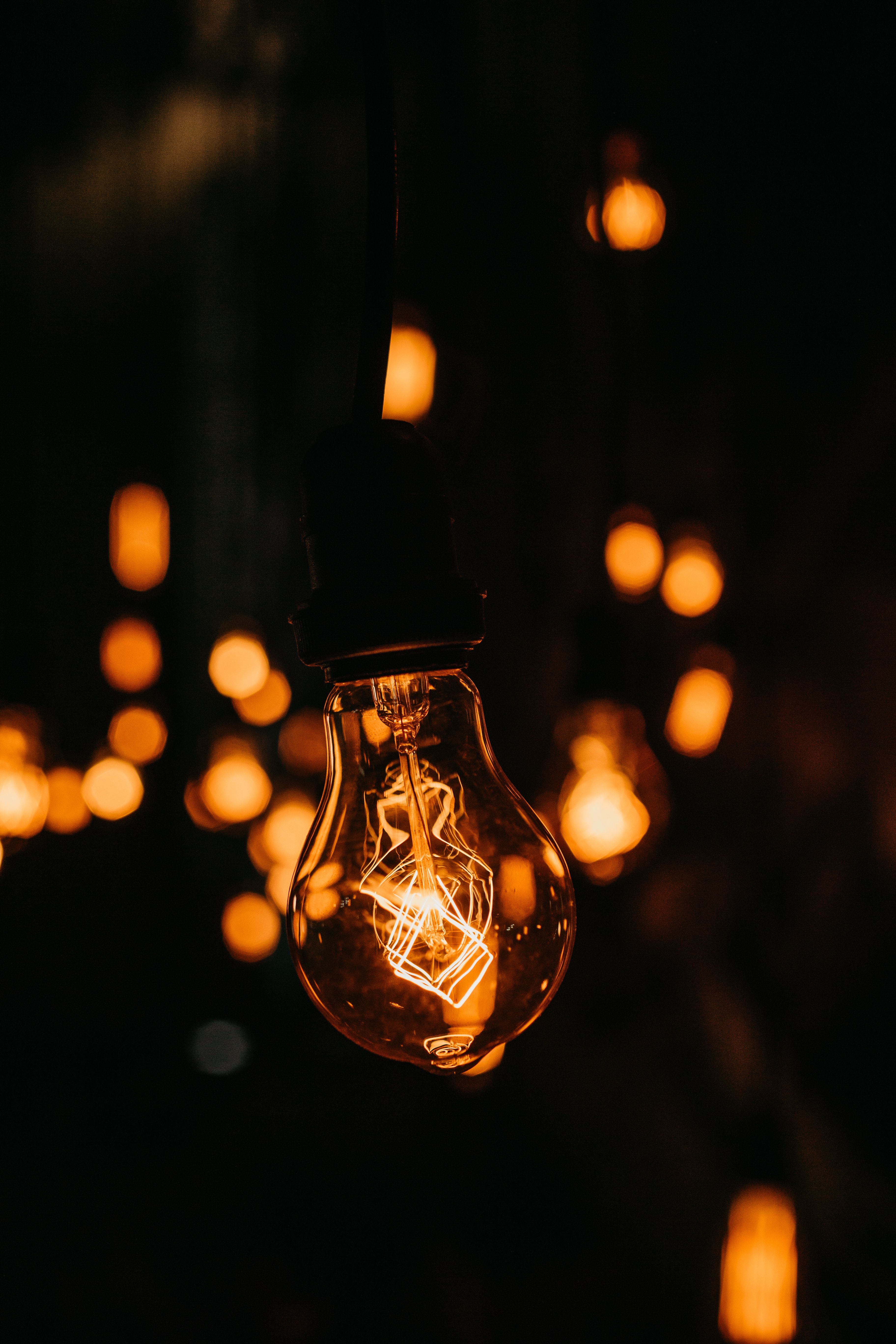 3648x5472 Wallpaper Selective Focus Photography of Light Bulb, Background Free Image