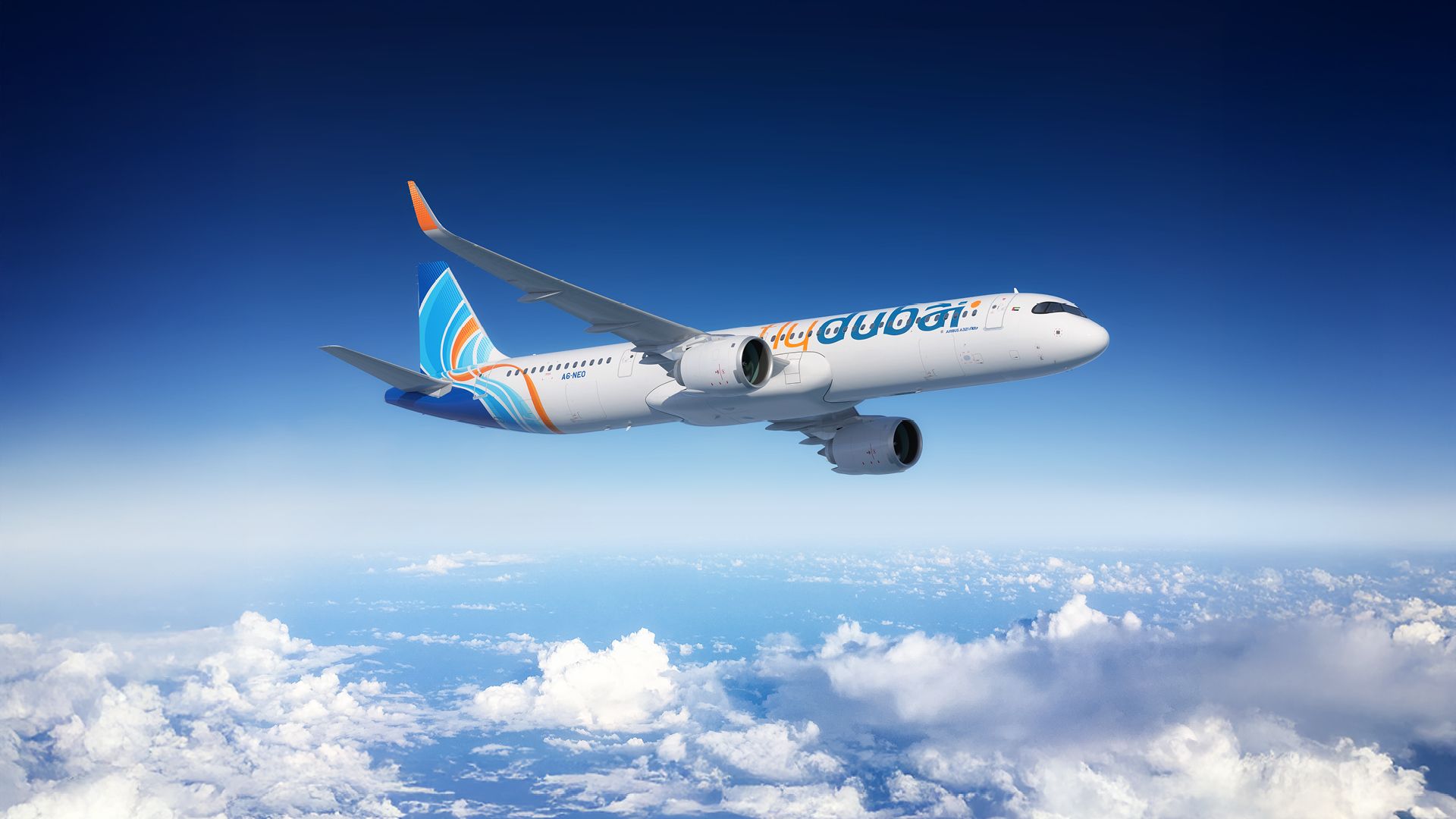 1920x1080 flydubai signs for 150 A321neo