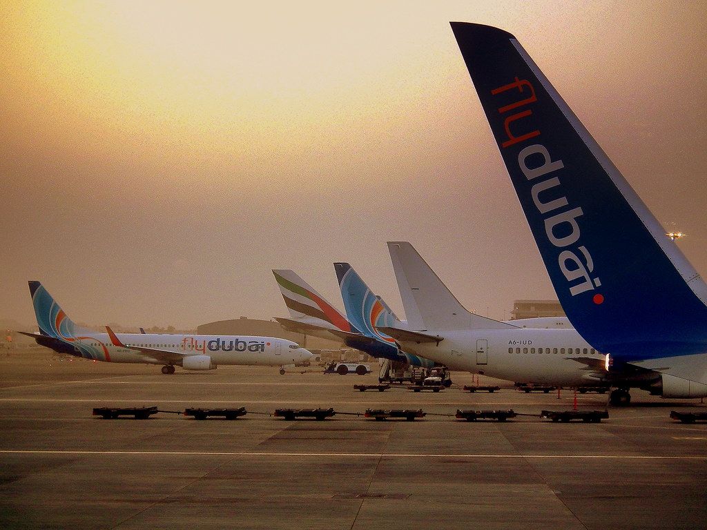 1024x768 FLY DUBAI FLIGHT FZ555 DUBAI TO COLOMBO SRI LANKA A6FDR BO