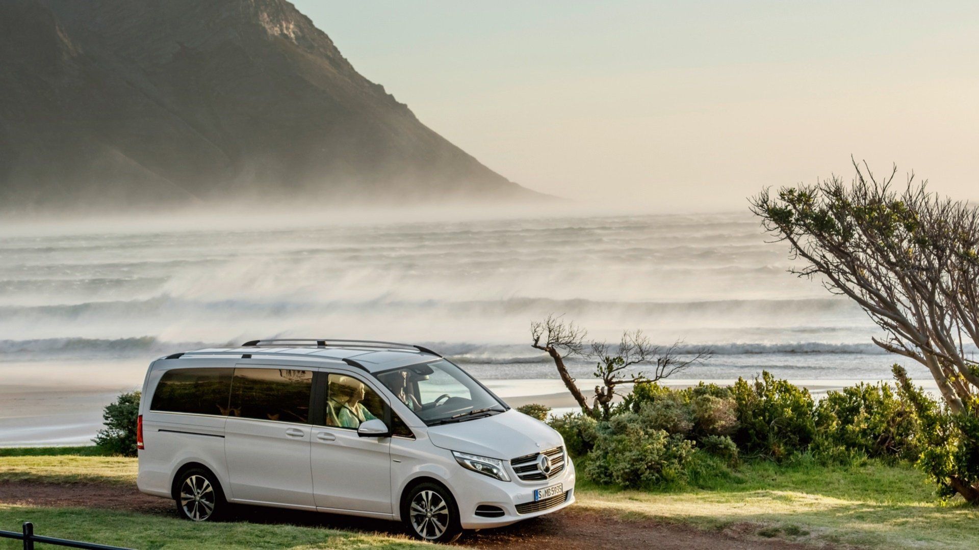 1920x1080 Mercedes Benz V Class: Coastal HD Wallpaperx1080