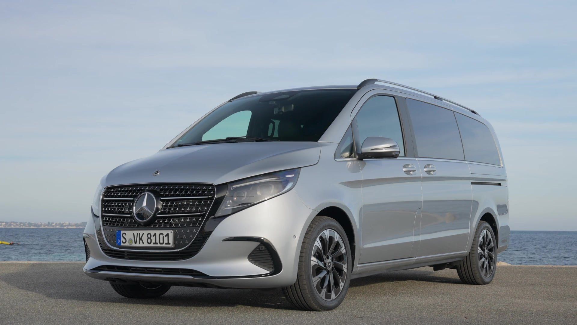 1920x1080 The New Mercedes Benz V Class AVANTGARDE Design In Hightech Silver Metallic