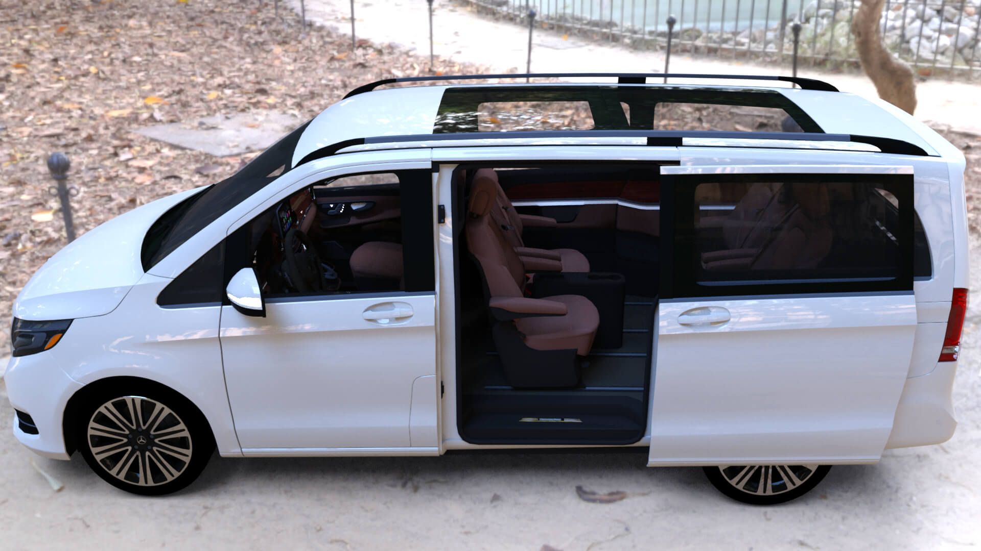 1920x1080 Mercedes Benz V Class 2021 Daz Content