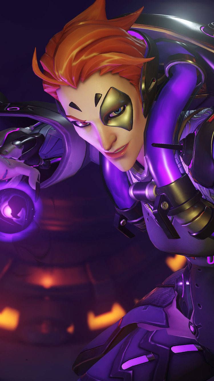 750x1334 Download Overwatch Phone Moira Orb Wallpaper