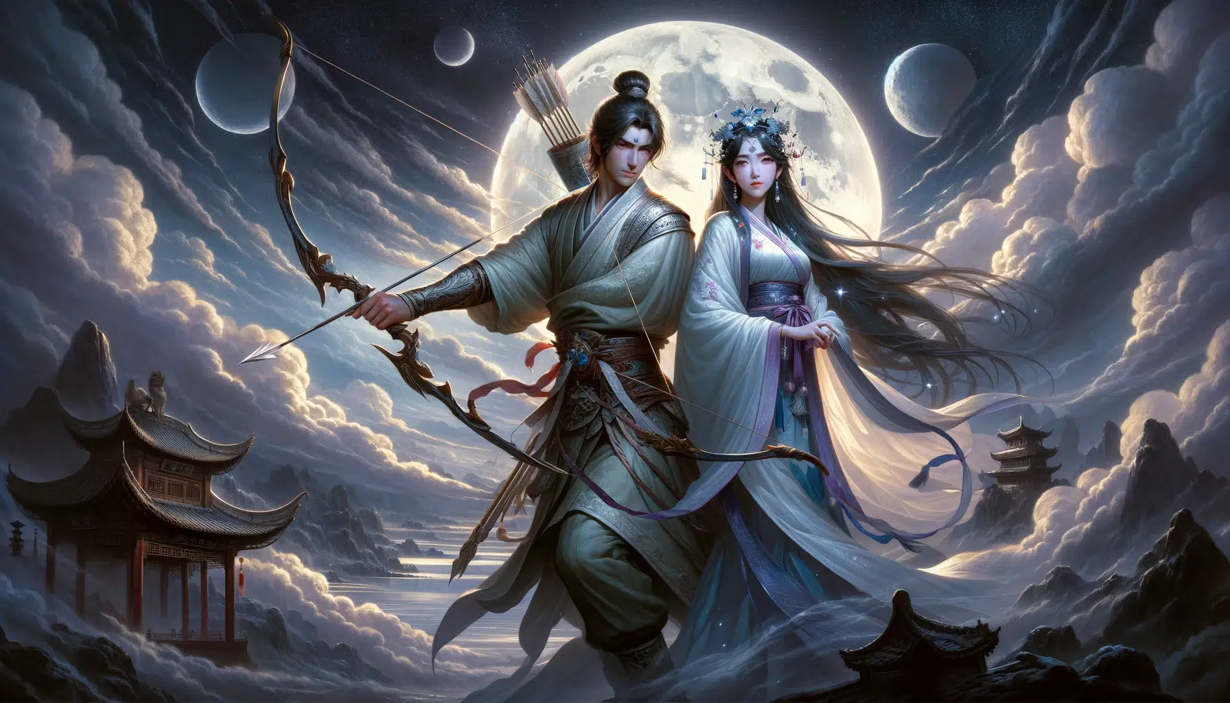 1792x1024 Hou Yi: Divine Archer Who Shot Down the Suns