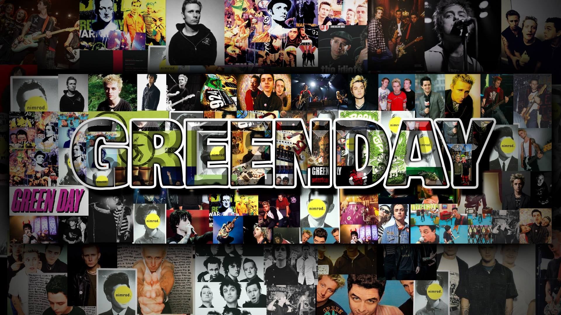 1920x1080 My Dad made me a Green Day wallpaper. (!920x1080). Enjoy! =)