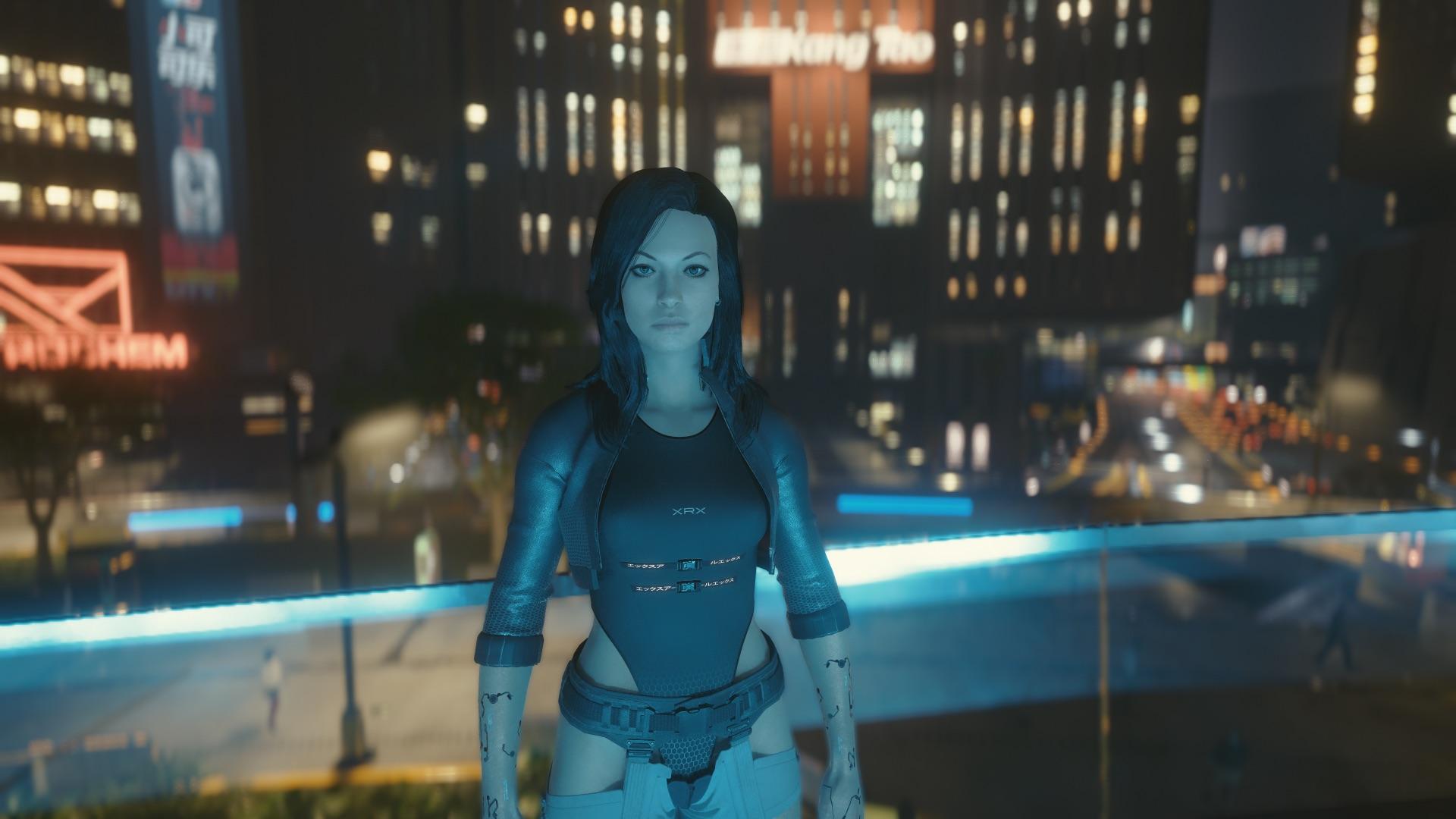1920x1080 Miranda Lawson (Mass Effect) in Night City