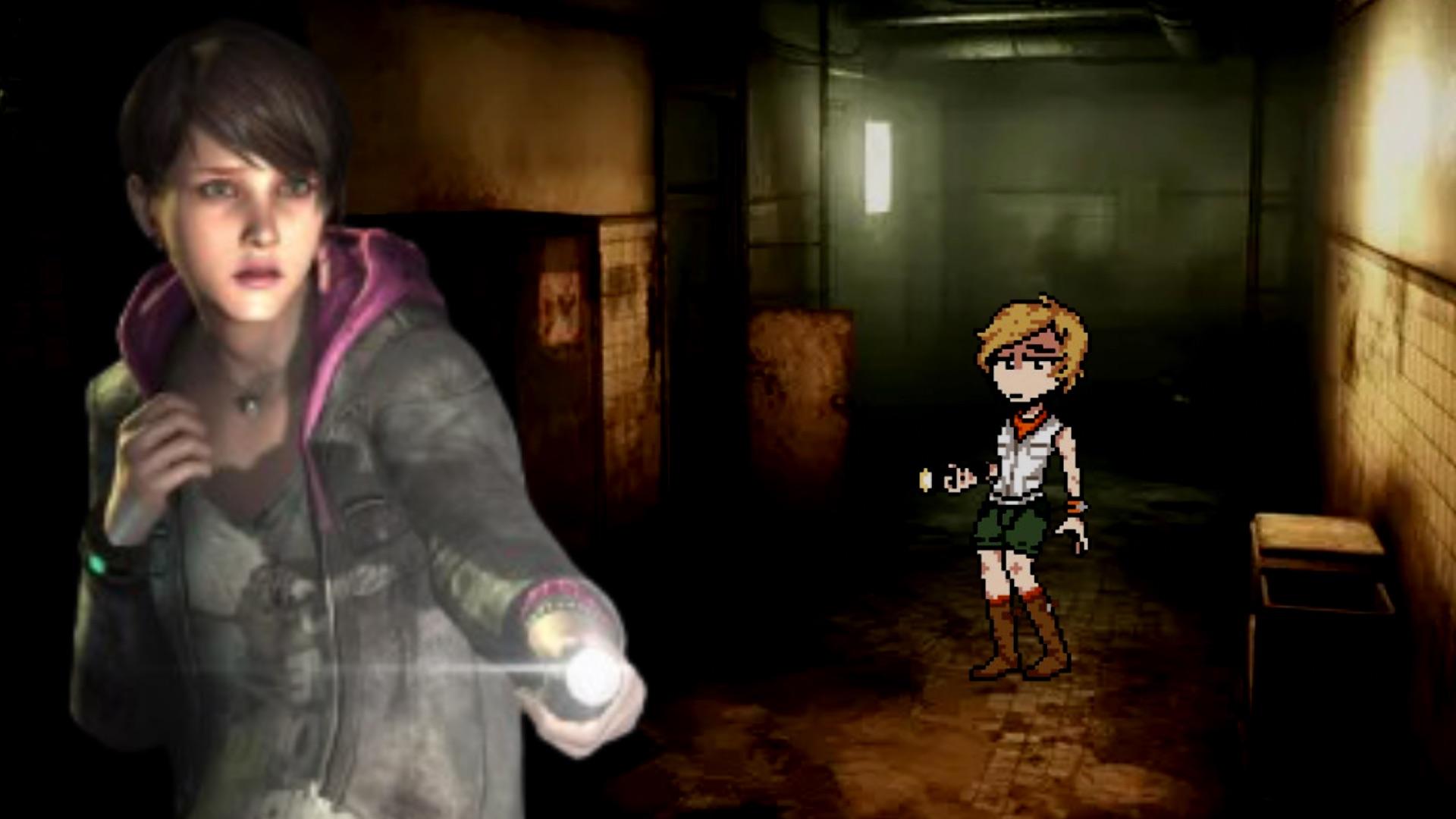 1920x1080 Cheryl Mason va Moira Burton (Silent Hill vs Resident Evil) Revelations Of Silence Sprite Art + Thumbnail