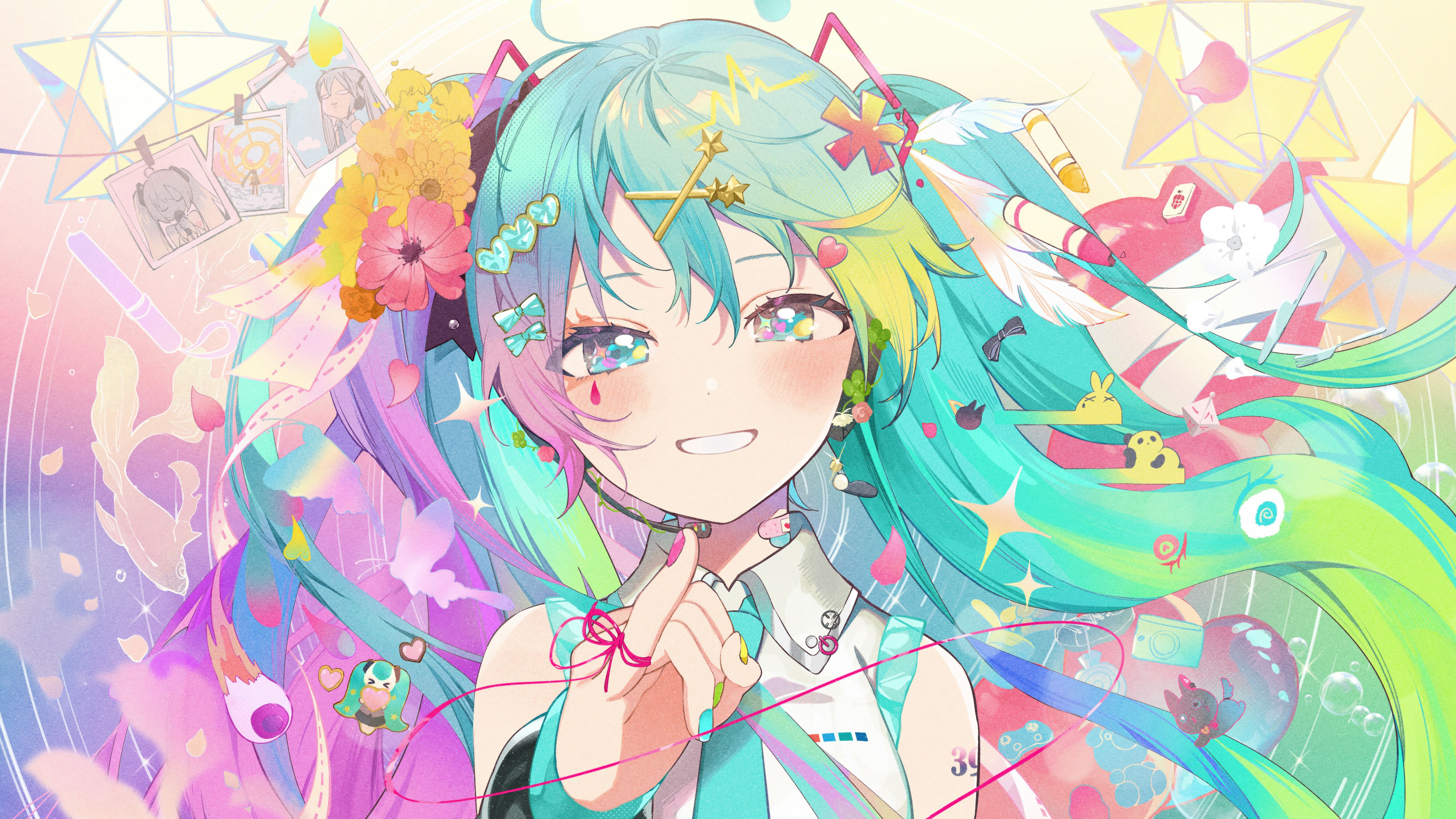 5120x2880 4K UHD Waifu Anime girls Wallpaper