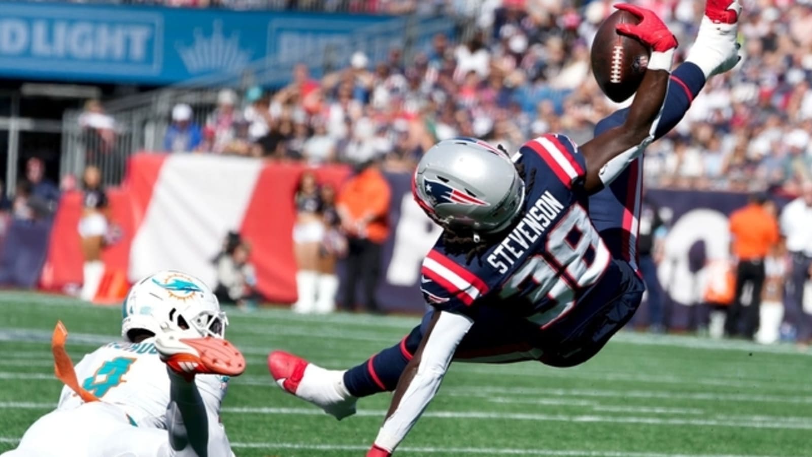 1600x900 Patriots RB Rhamondre Stevenson (foot) out vs. Texans
