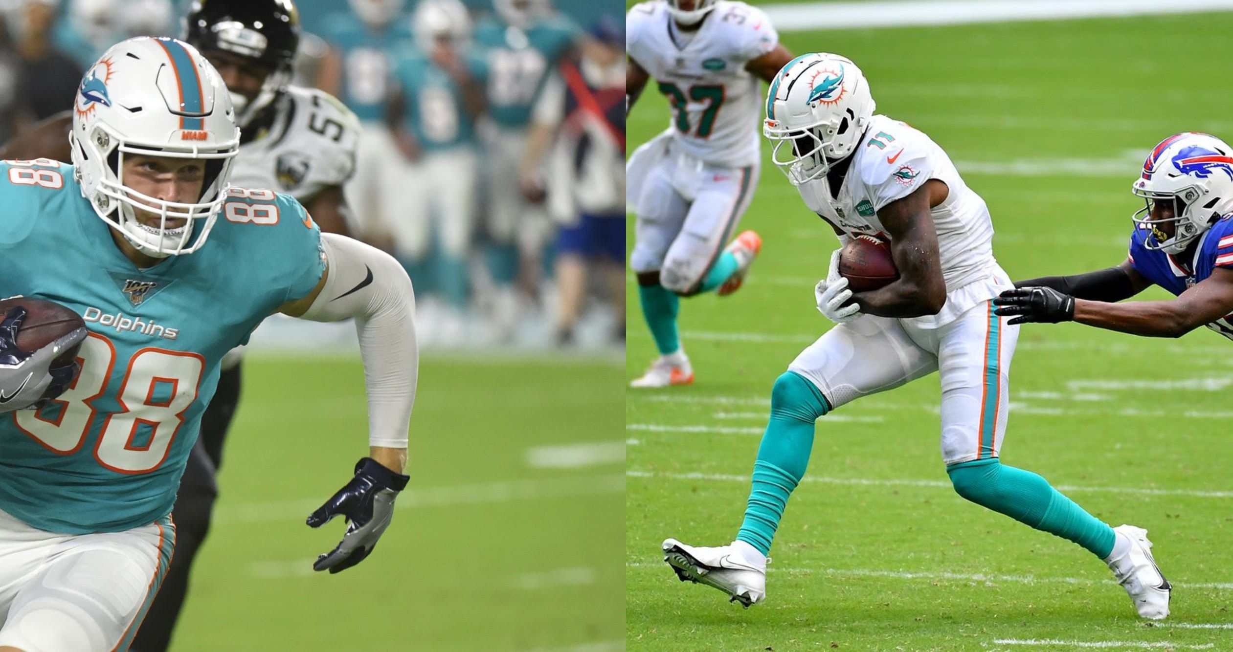 2521x1334 Miami Dolphins need to get the ball to Mike Gesicki and Preston Williams