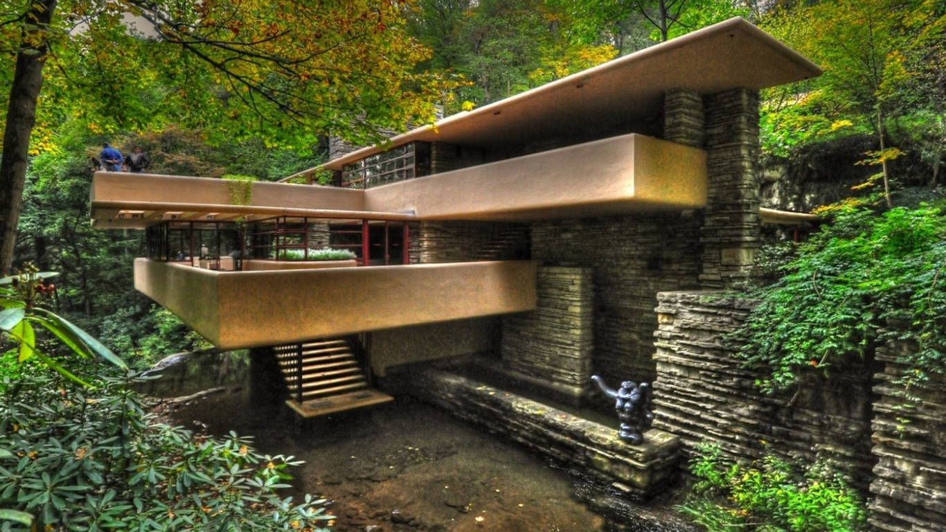 1366x768 Fallingwater Wallpaper