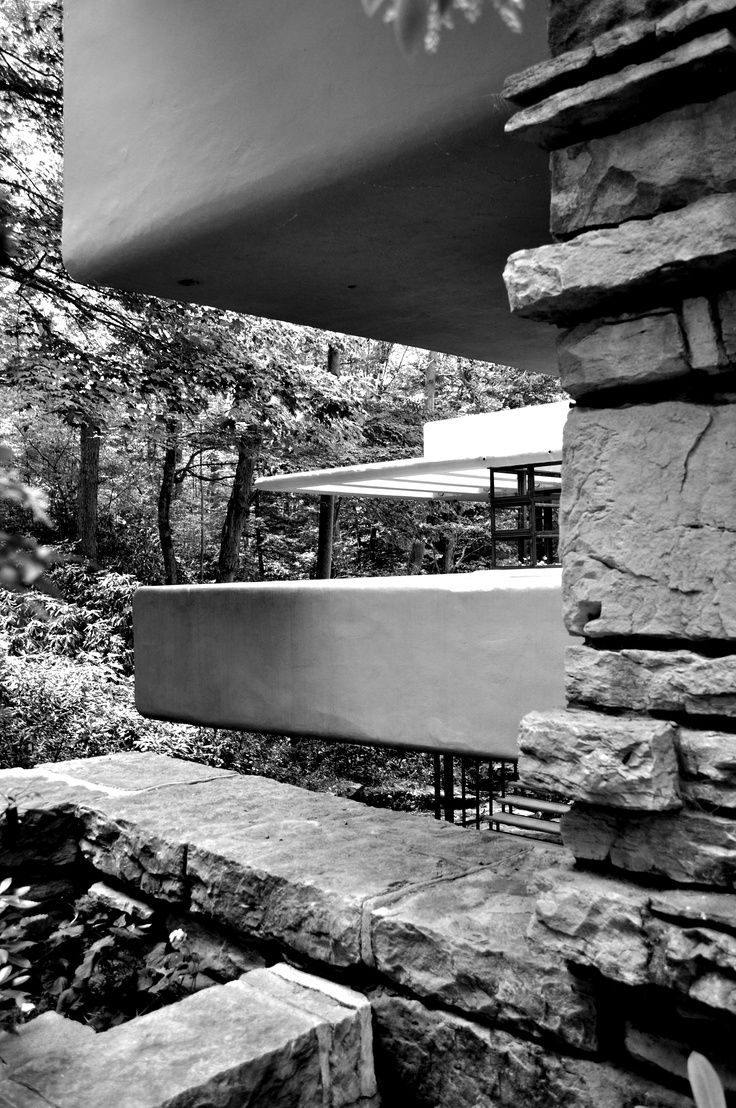 736x1108 Falling Water by Frank Lloyd Wright