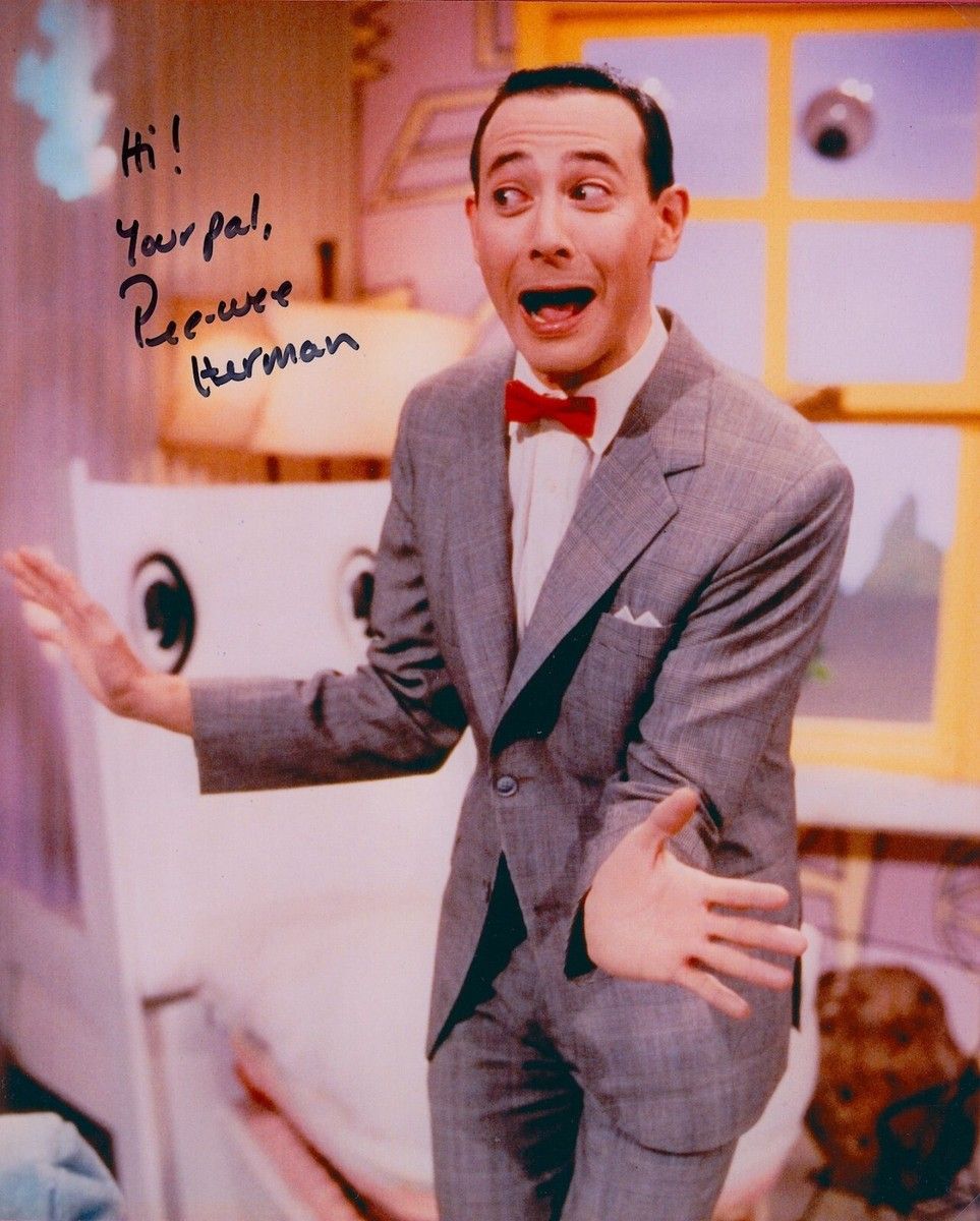 963x1200 Pee Wee Herman Paul Reubens Hand Signed HI YOUR PAL 8X10 Color Photo REPRINT