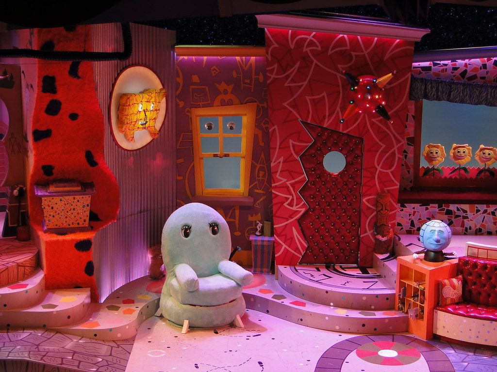 1024x768 The Puppets Of The Pee Wee Herman Show. On The Set Of The P