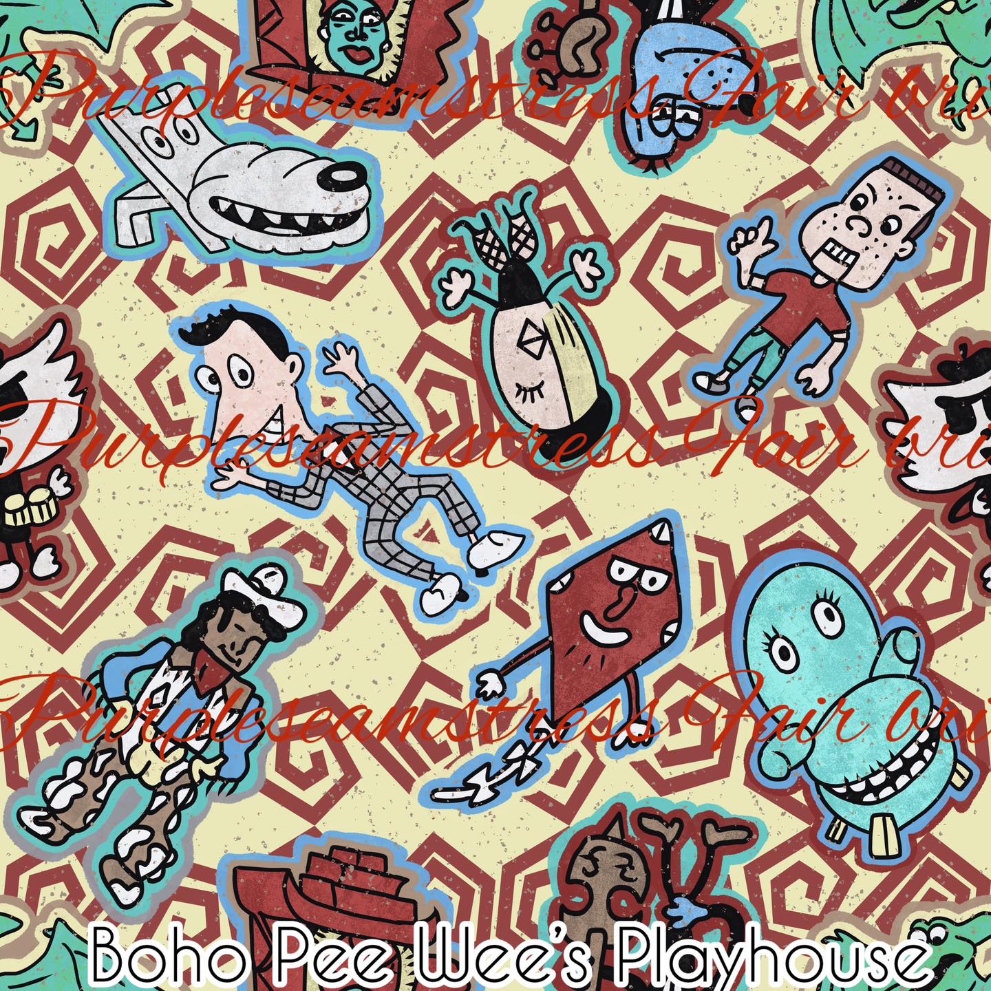 1440x1440 Boho Pee Wee's Playhouse