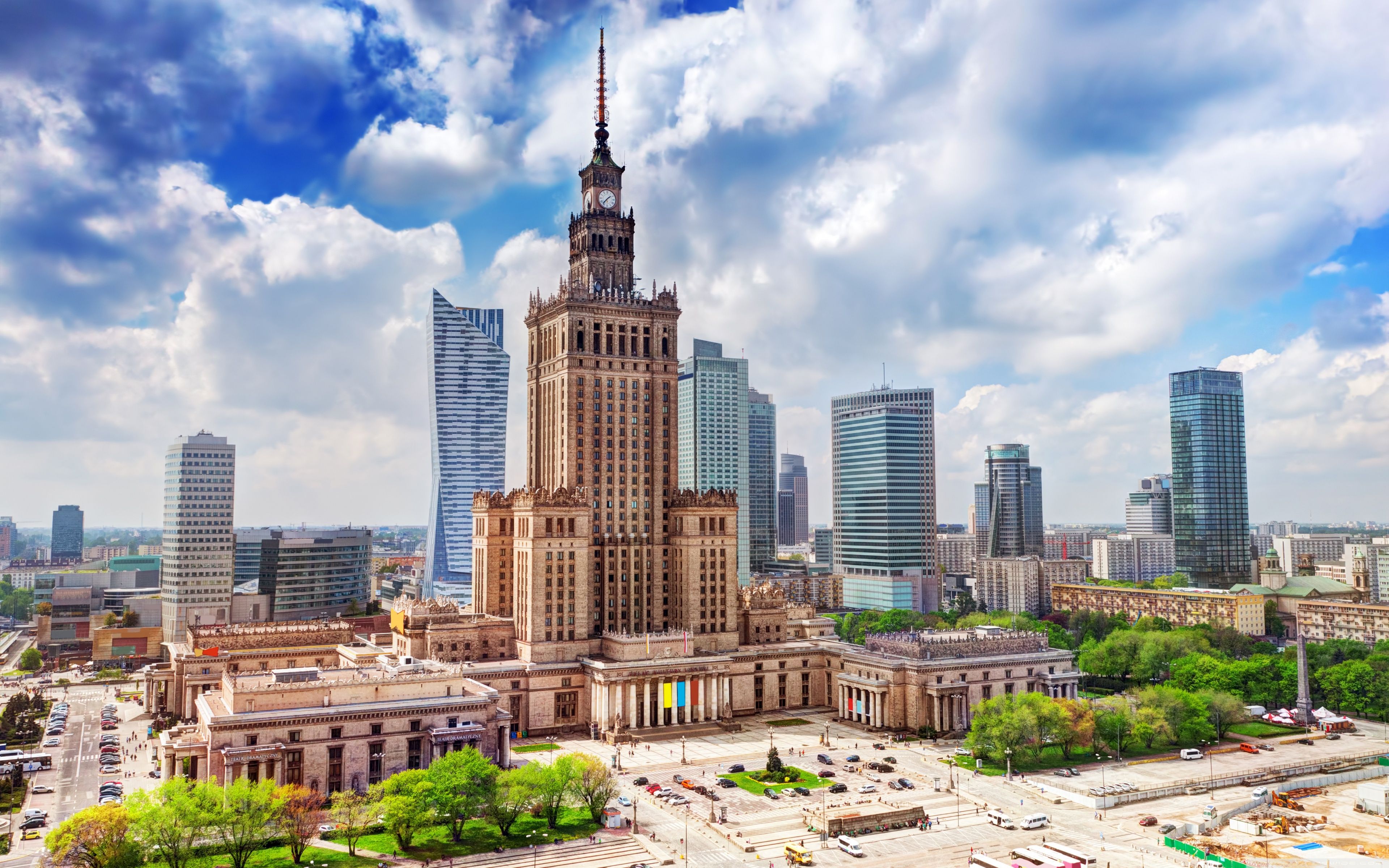 3840x2400 Palace of Culture and Science, Warsaw, Poland 4K UHD Wallpaper for UltraHD Desktop and TV : Widescreen and UltraWide Display : Smartphone and Tablet Devices